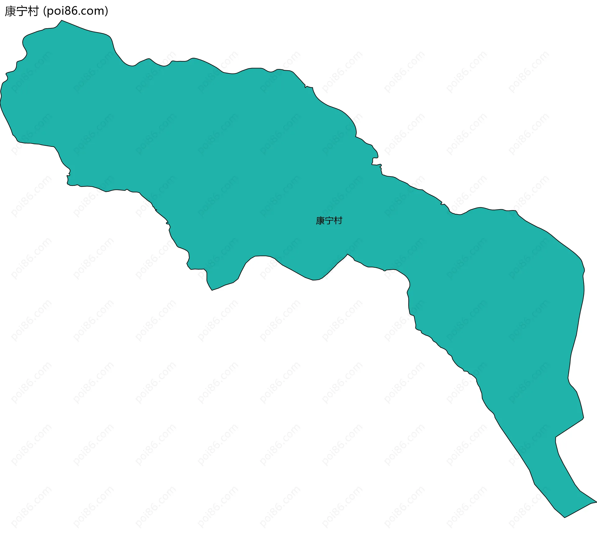 康宁村边界地图