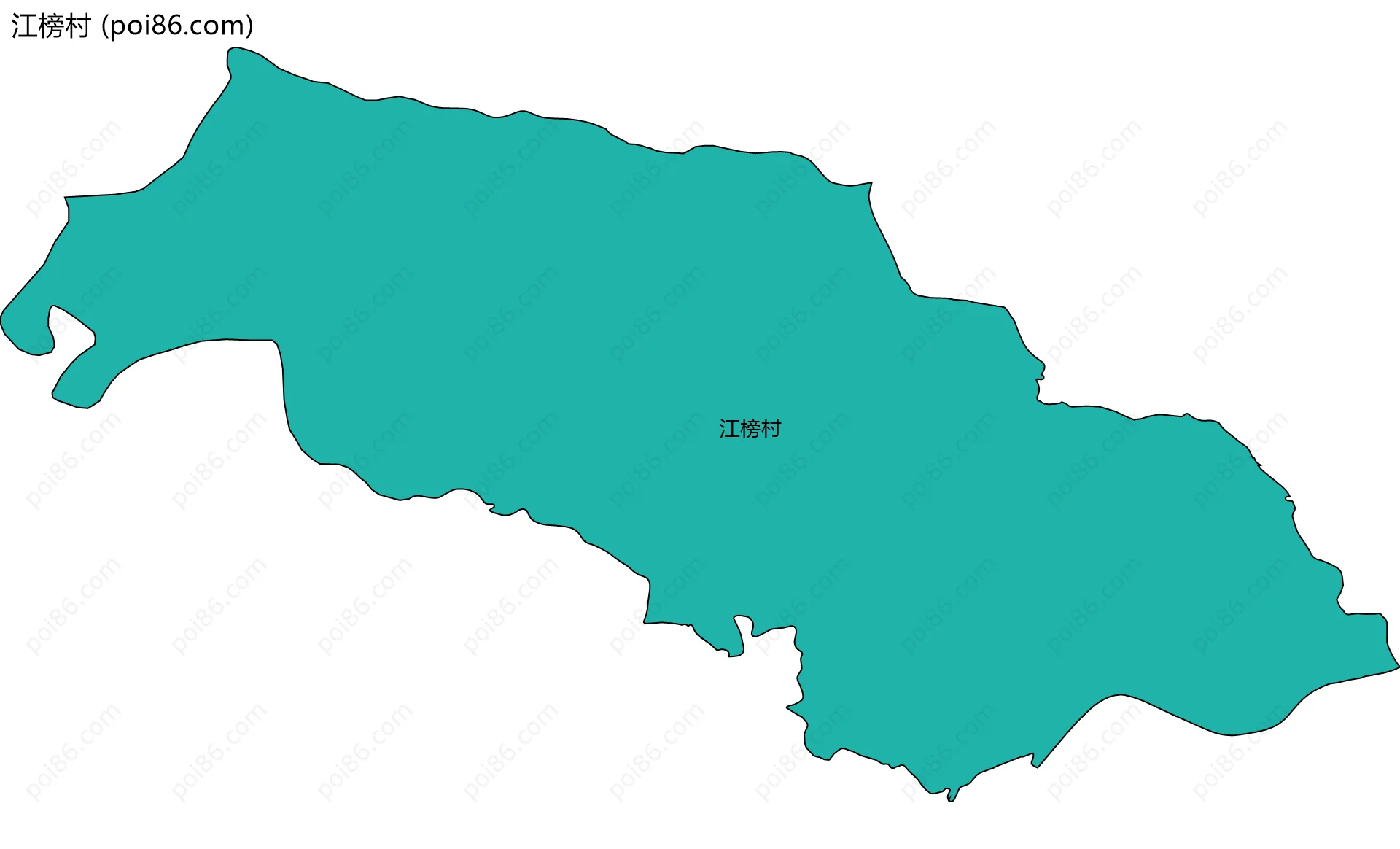 江榜村边界地图