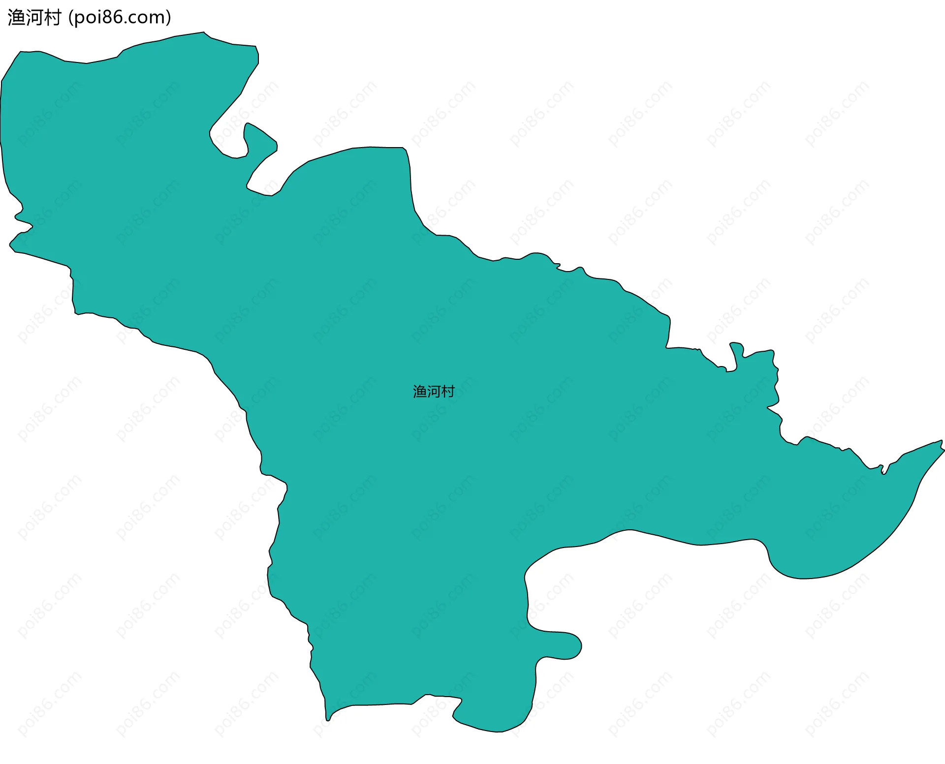 渔河村边界地图