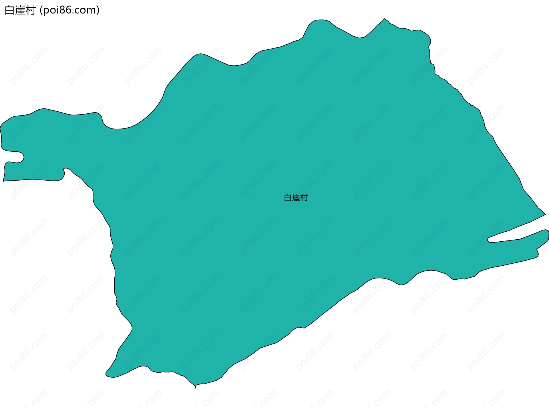 白崖村边界地图
