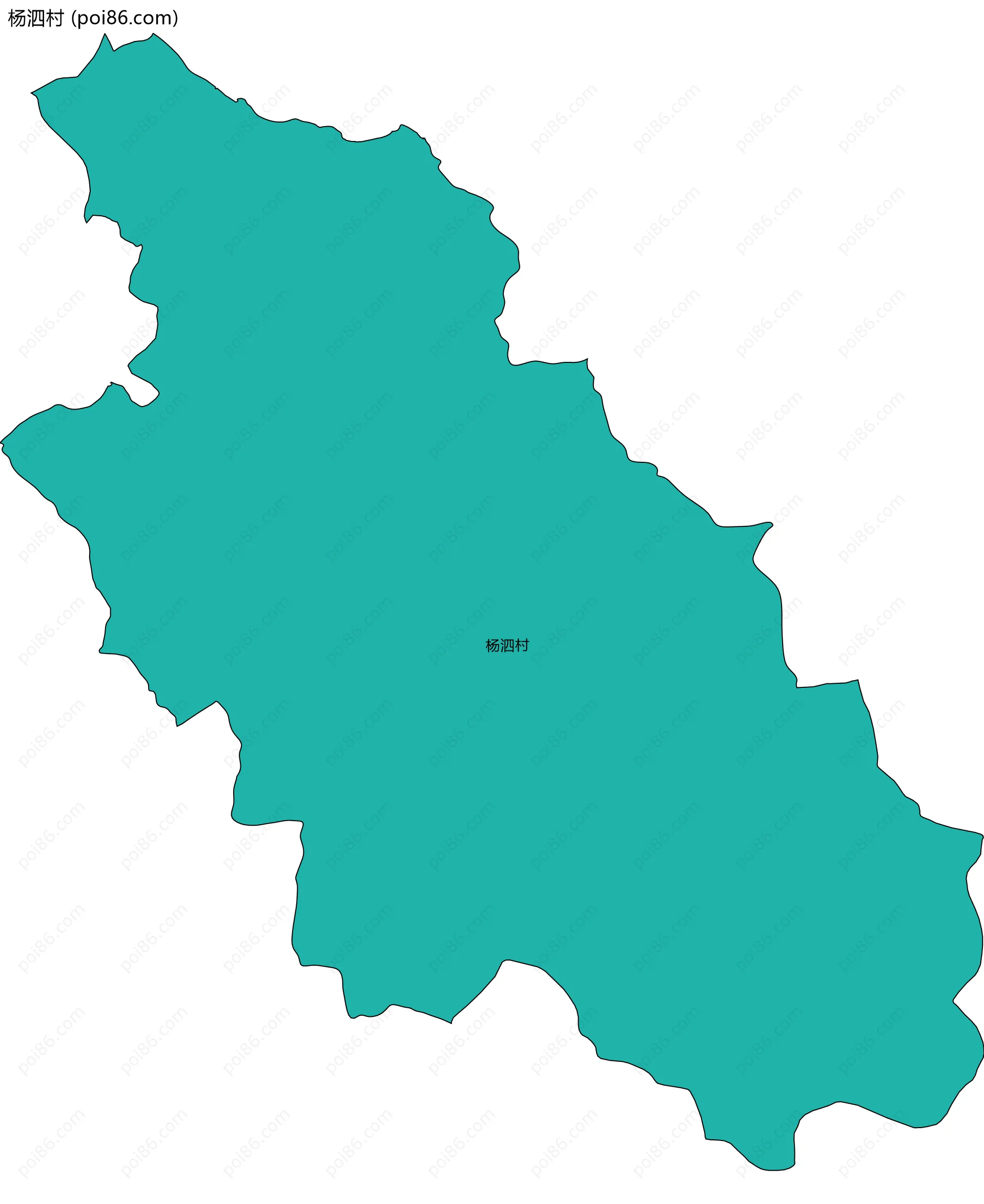 杨泗村边界地图