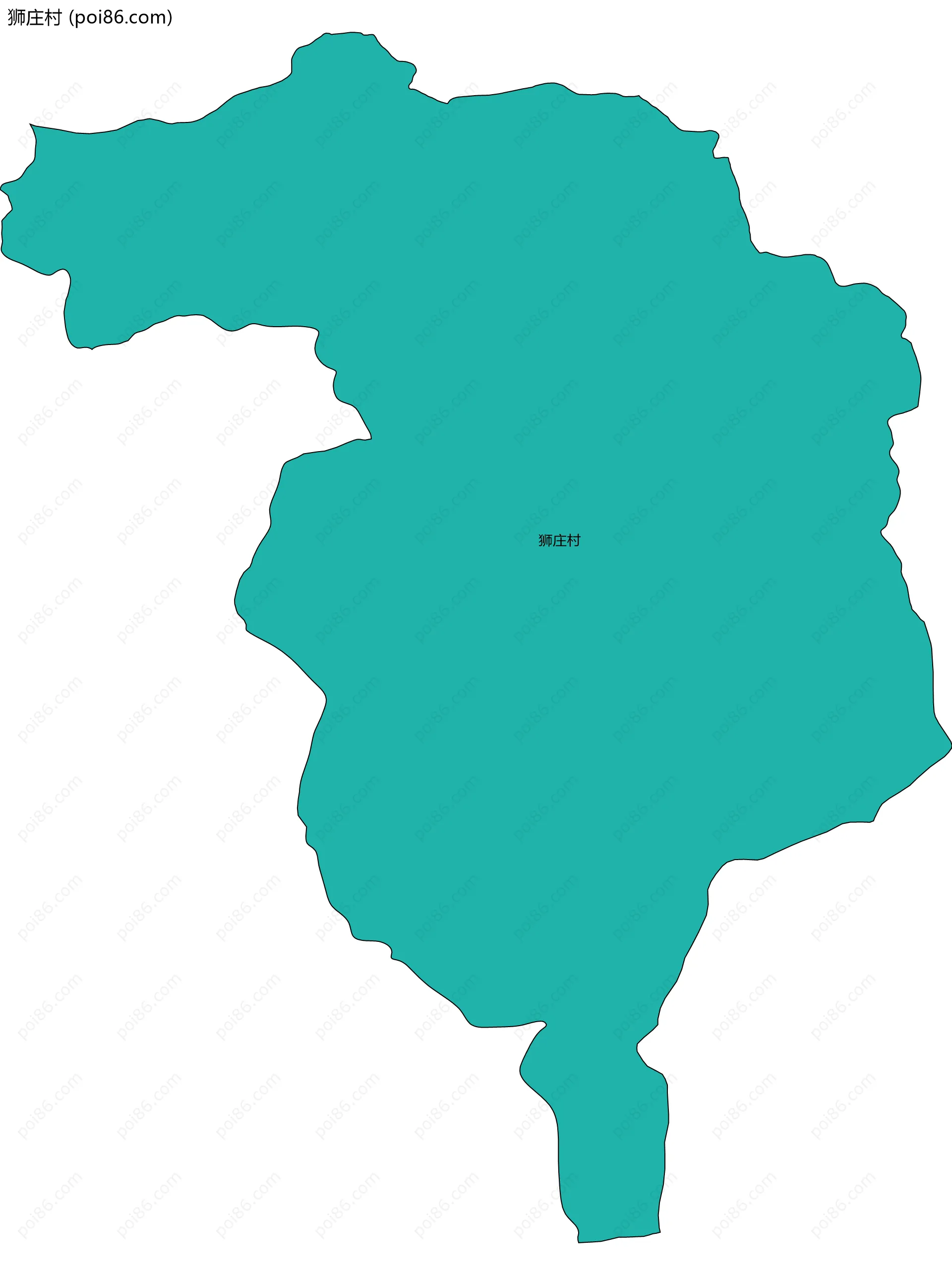 狮庄村边界地图