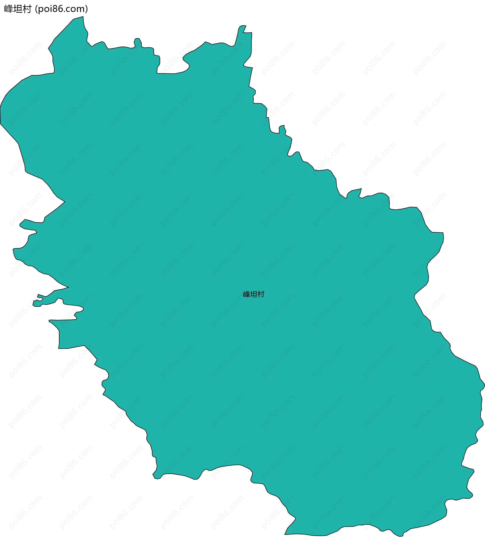 峰坦村边界地图