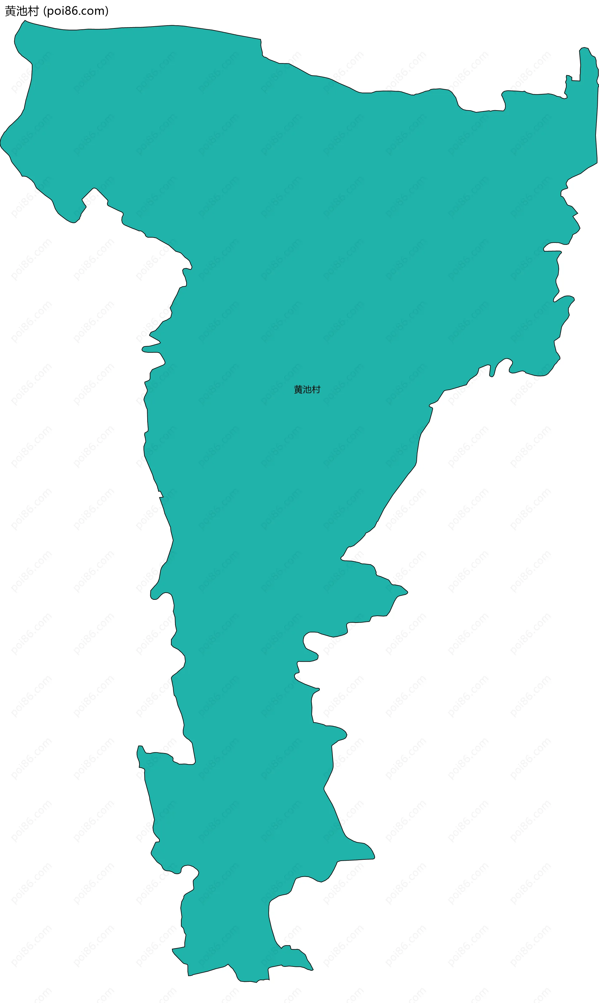 黄池村边界地图