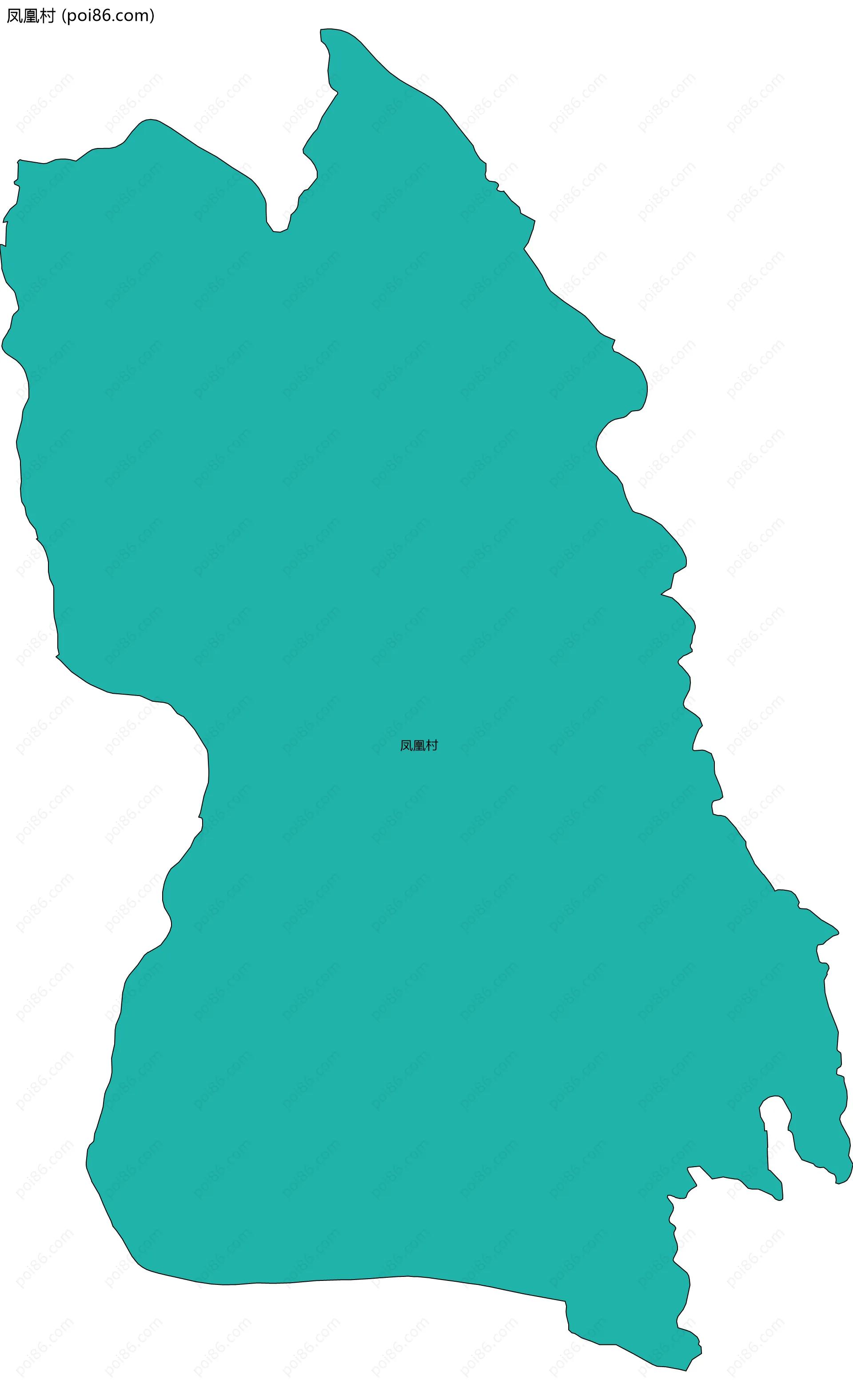 凤凰村边界地图