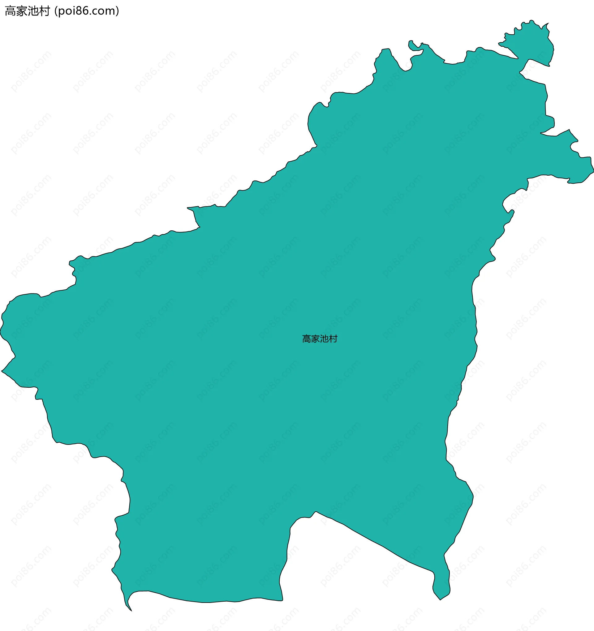 高家池村边界地图