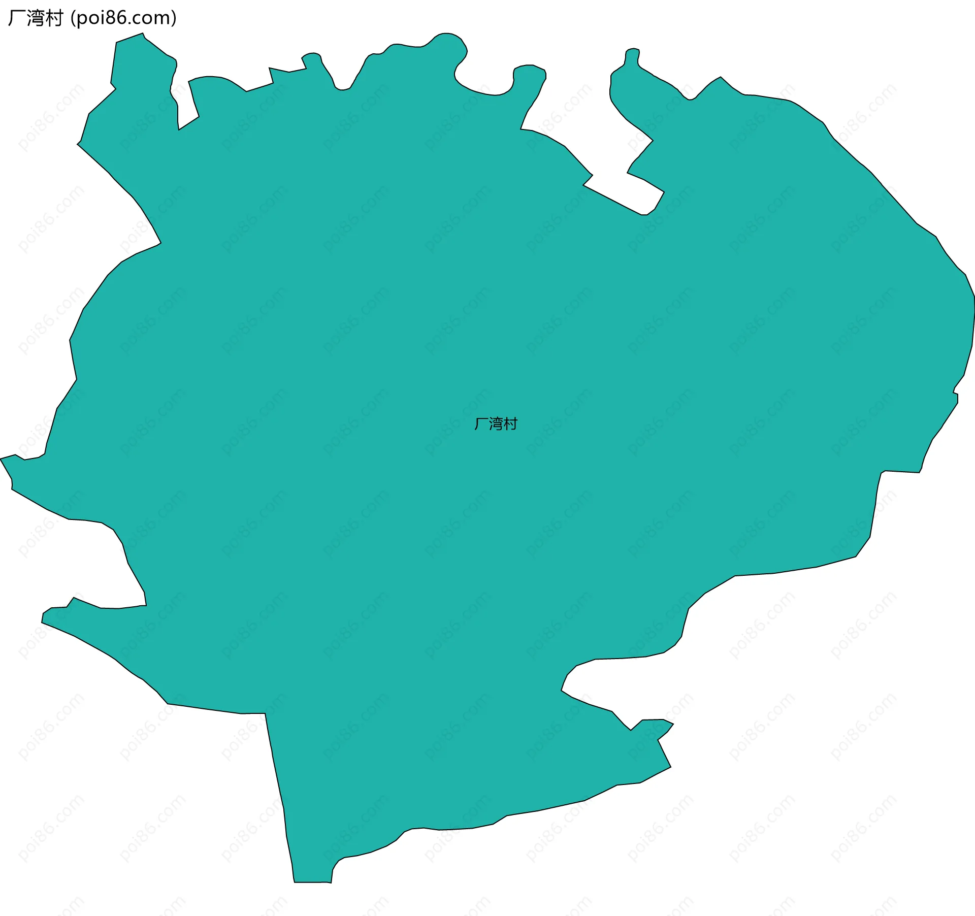 厂湾村边界地图