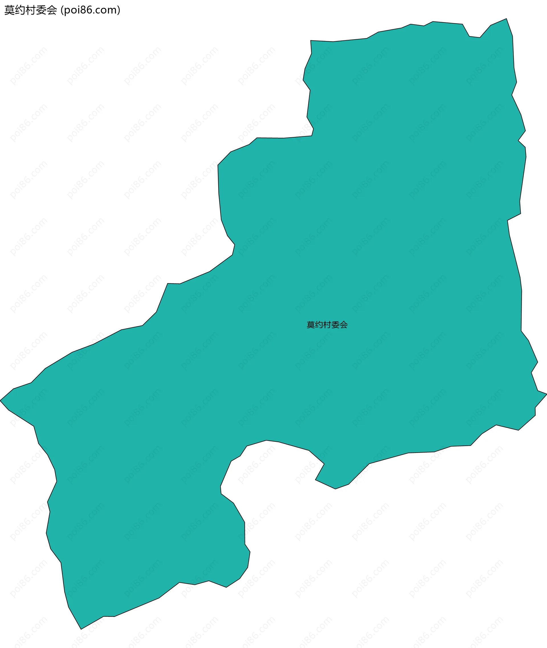 莫约村委会边界地图