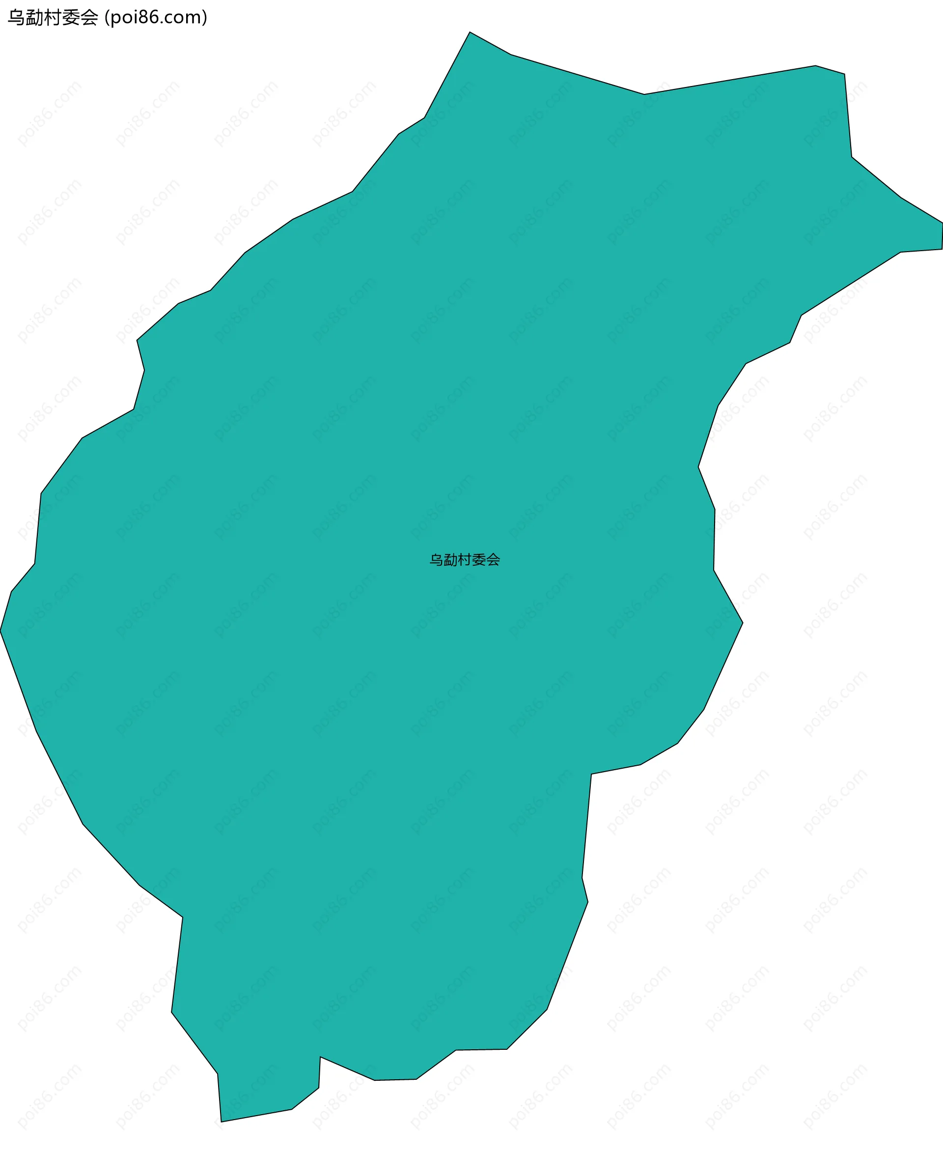 乌勐村委会边界地图