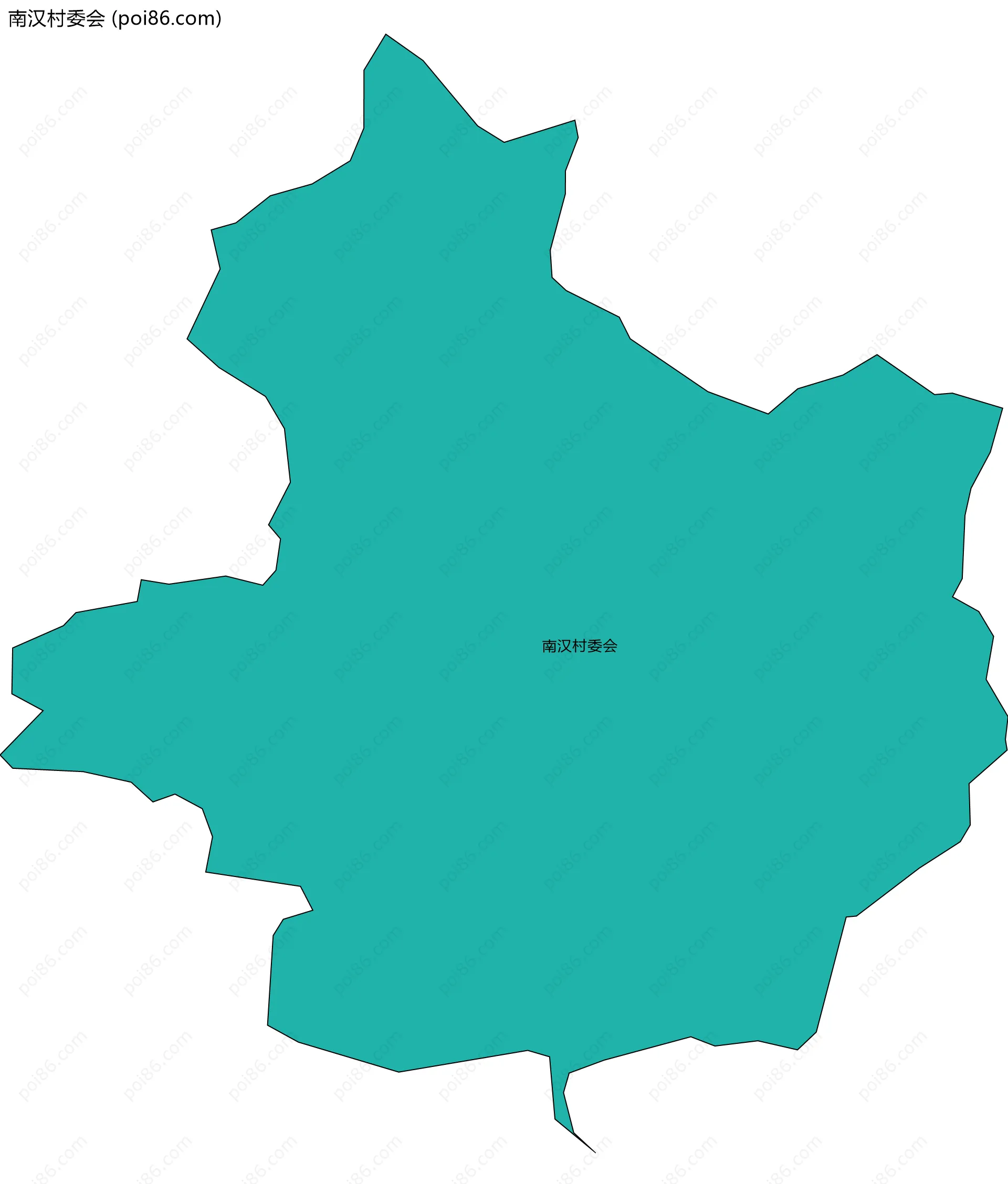 南汉村委会边界地图