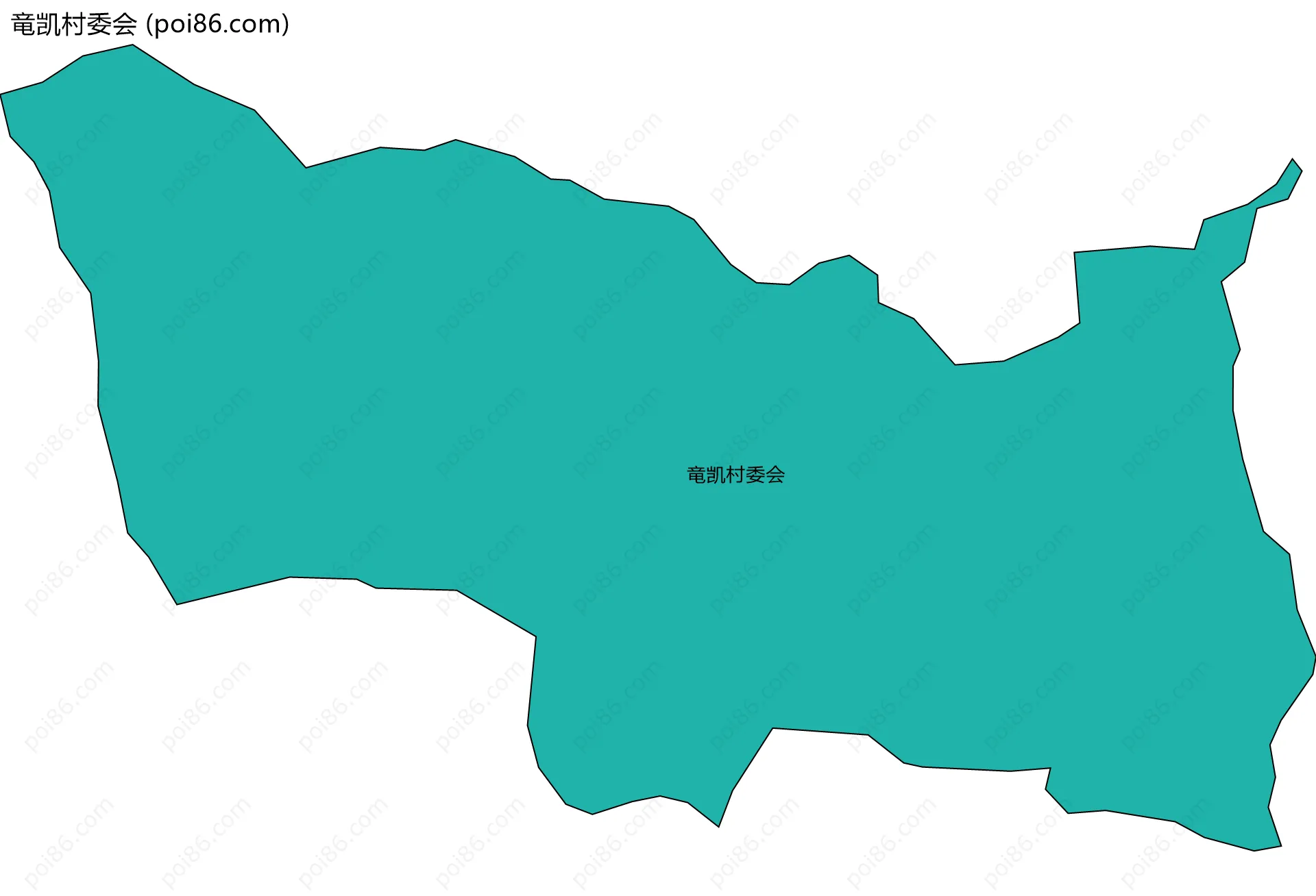 竜凯村委会边界地图