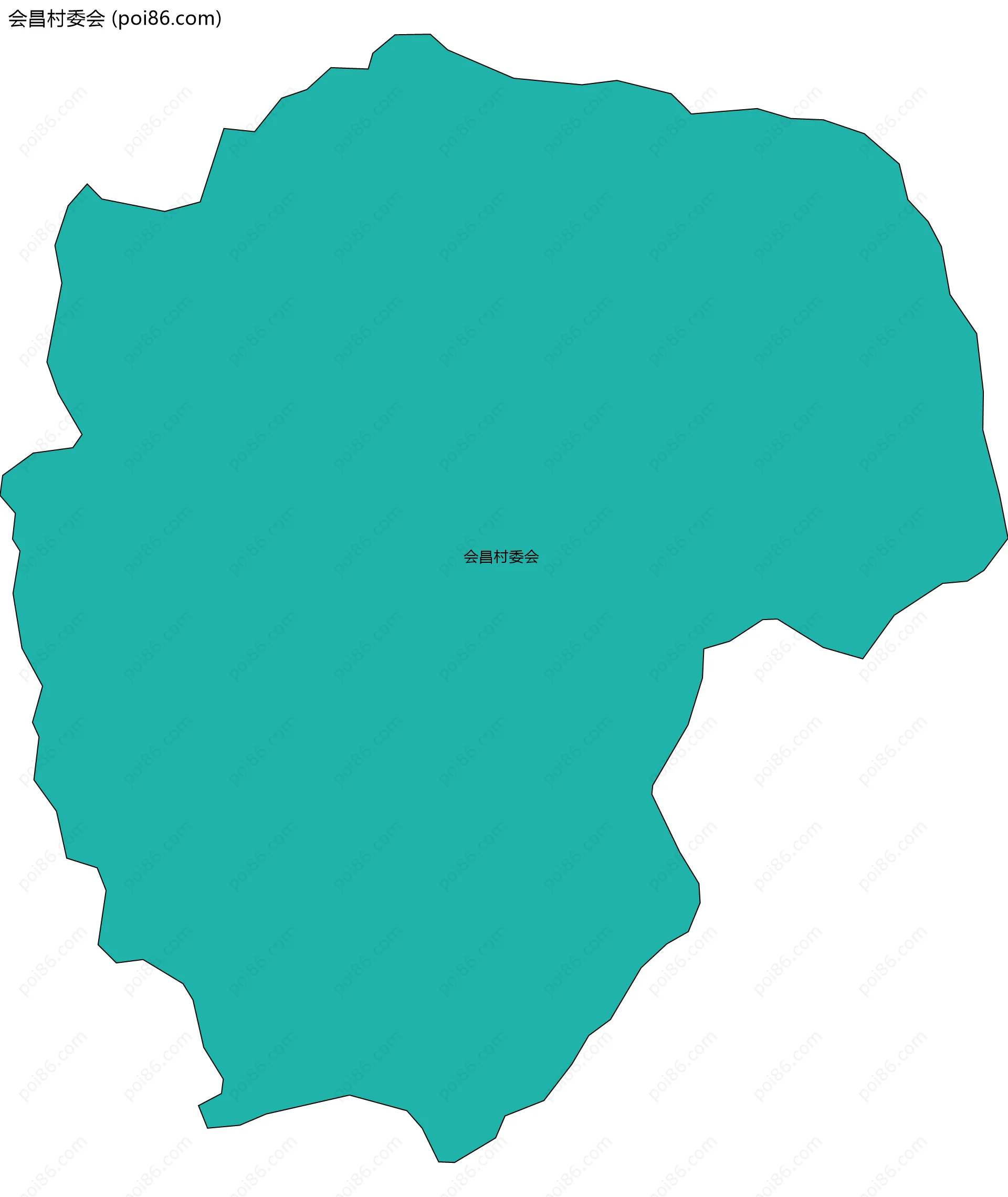 会昌村委会边界地图