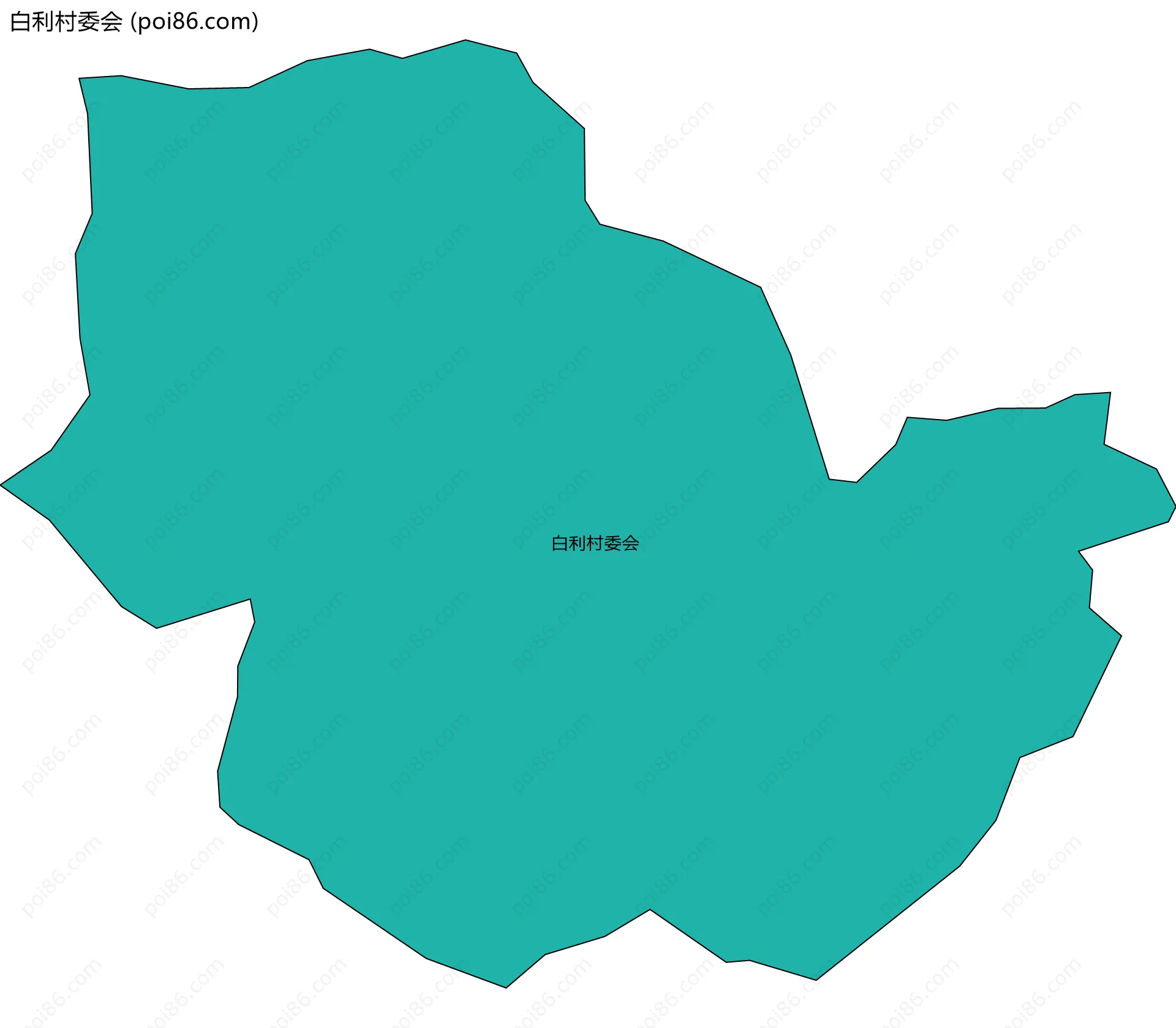 白利村委会边界地图