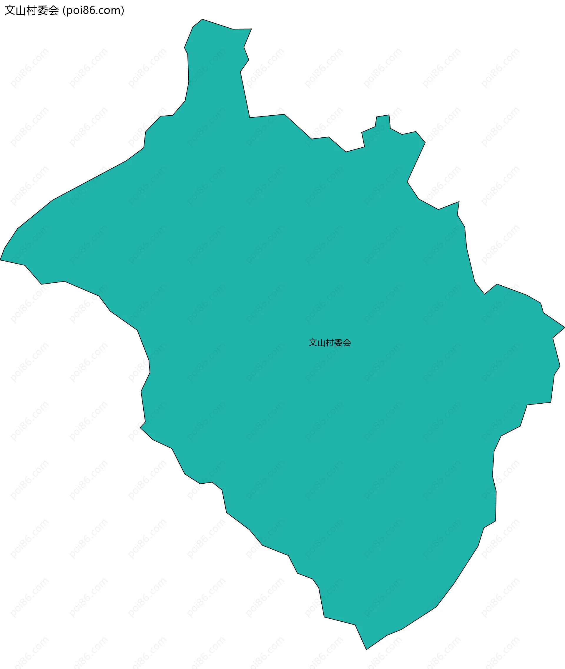 文山村委会边界地图