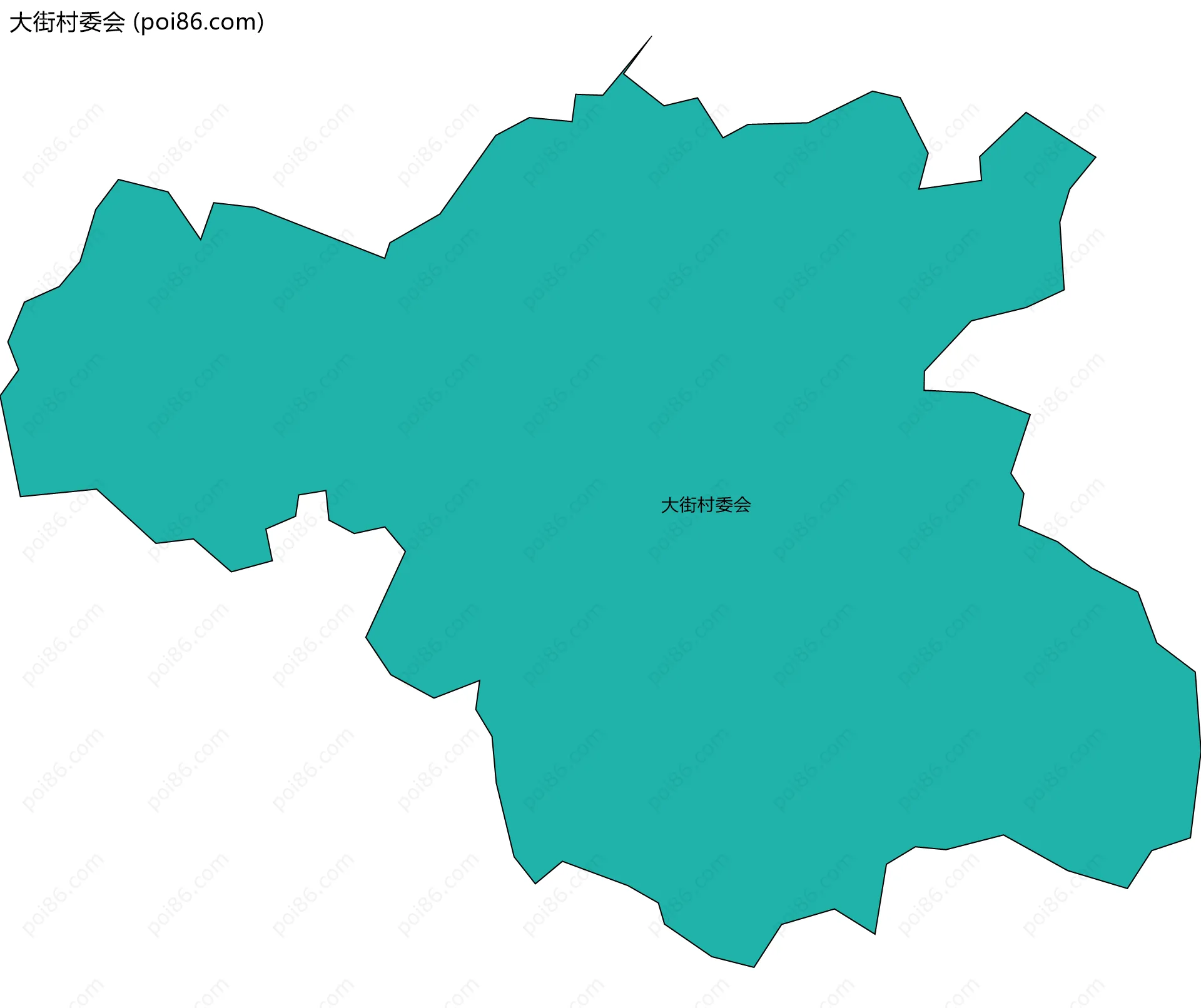 大街村委会边界地图