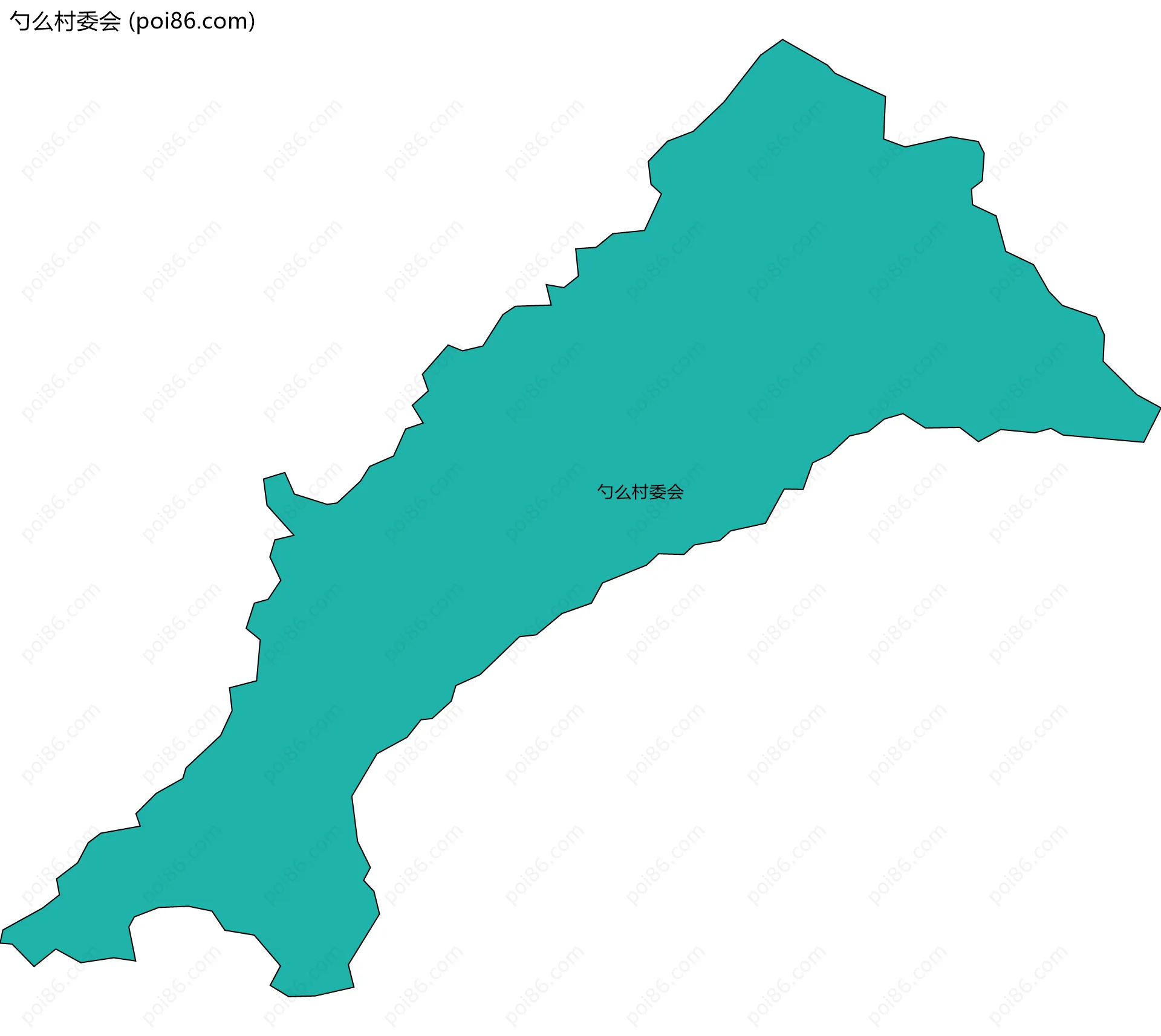 勺么村委会边界地图