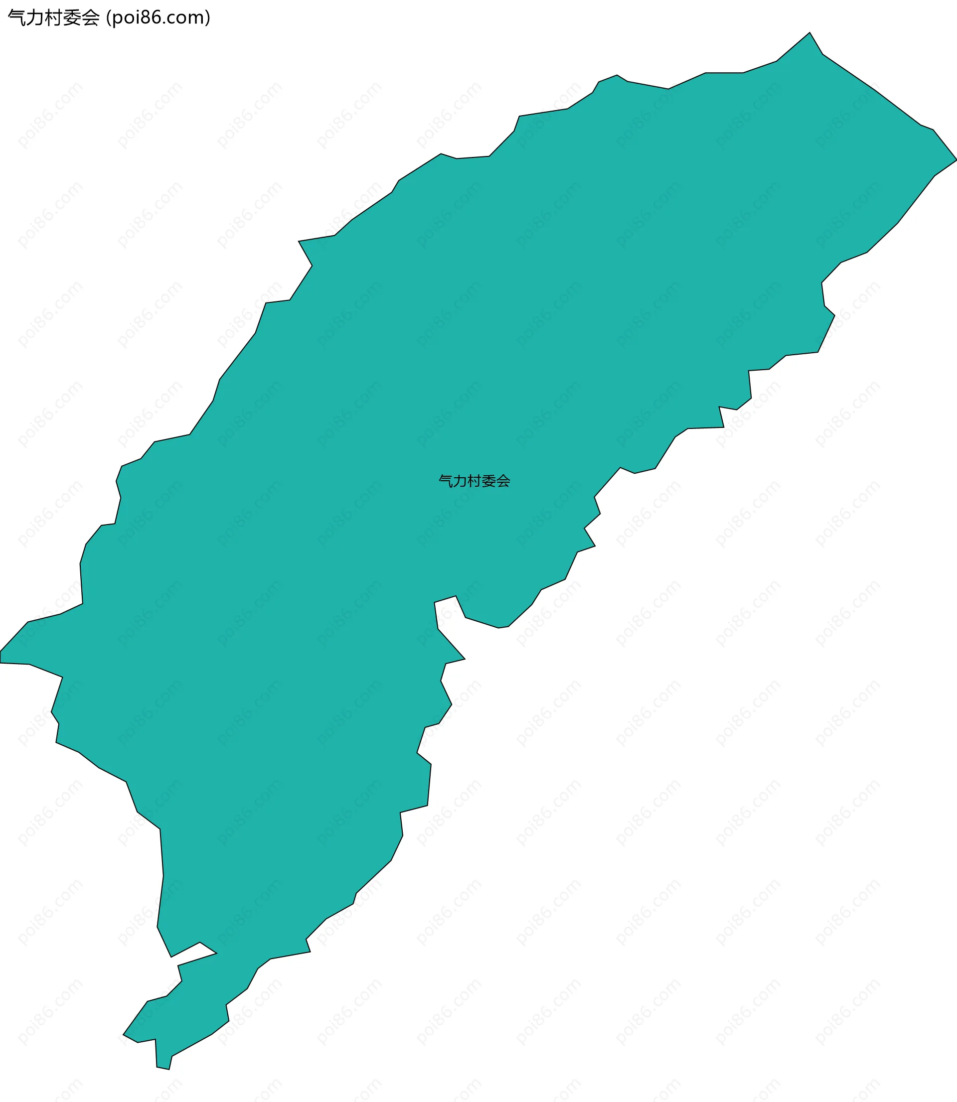 气力村委会边界地图