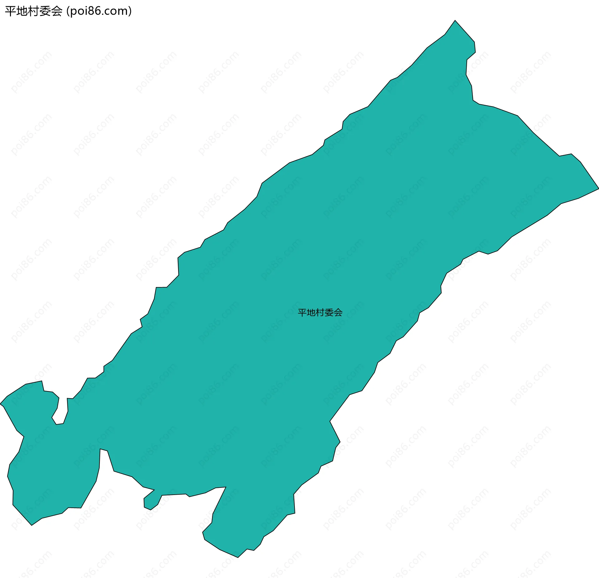 平地村委会边界地图