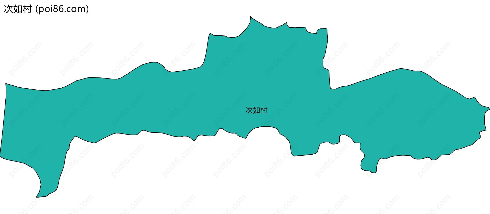 次如村边界地图