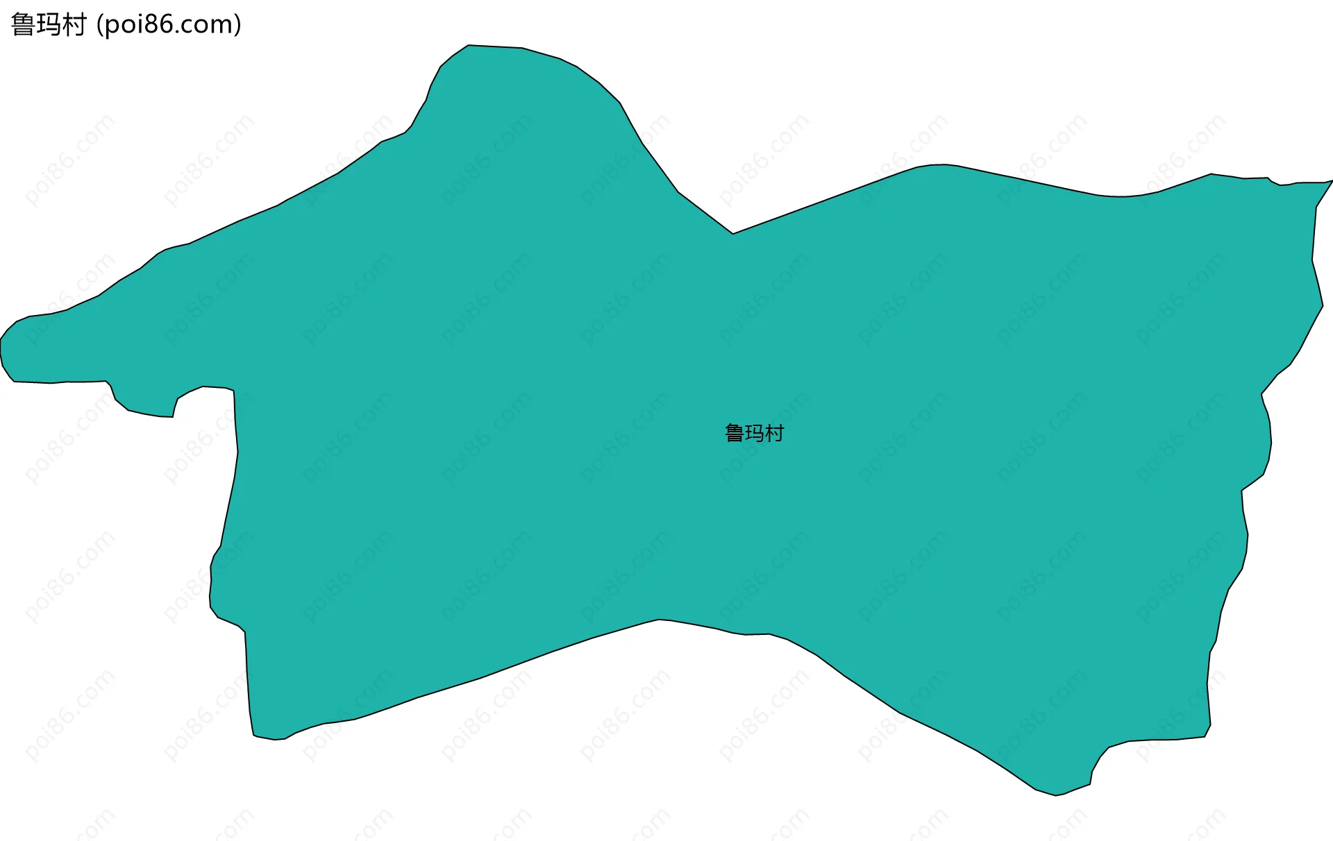 鲁玛村边界地图