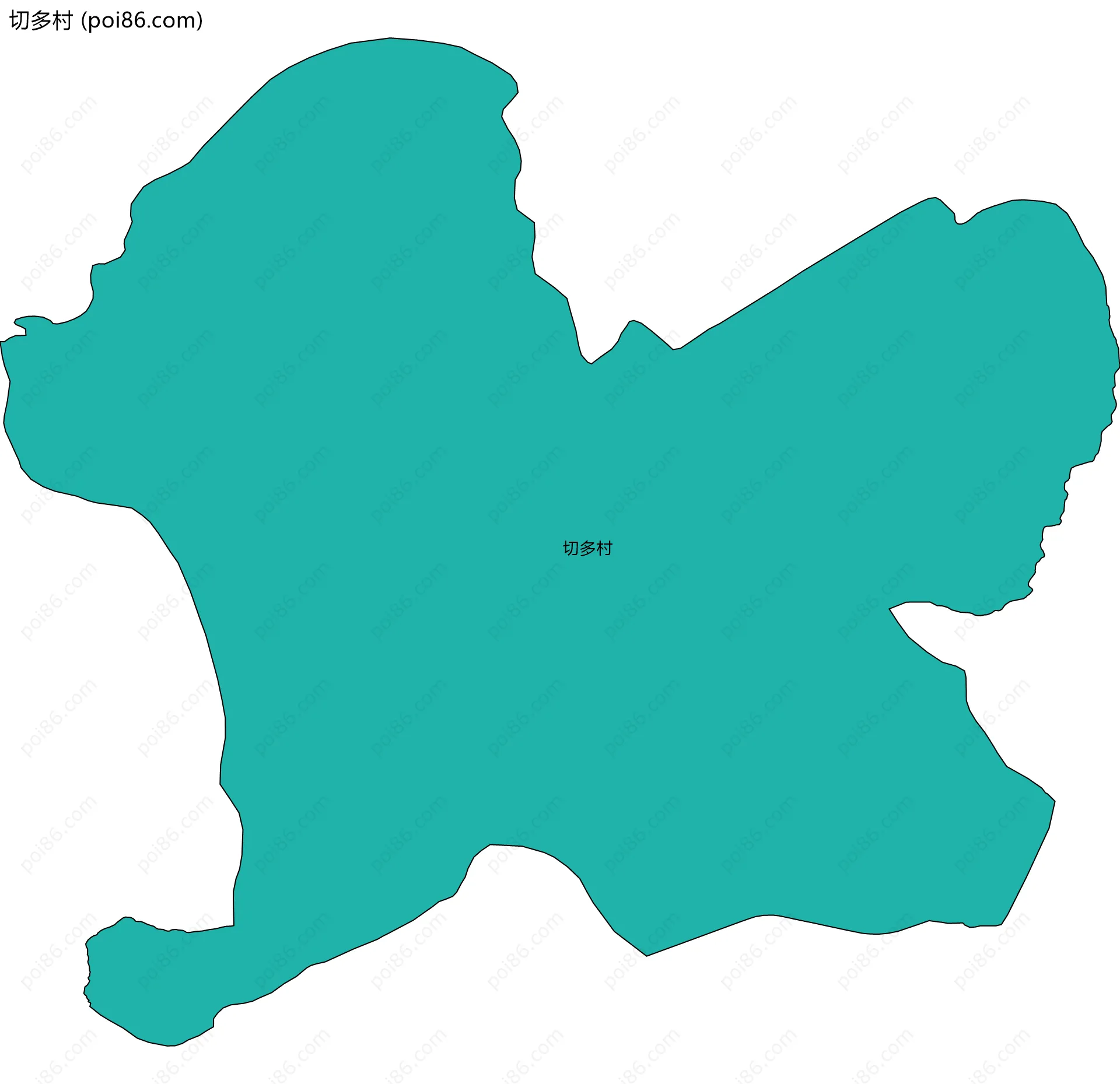 切多村边界地图