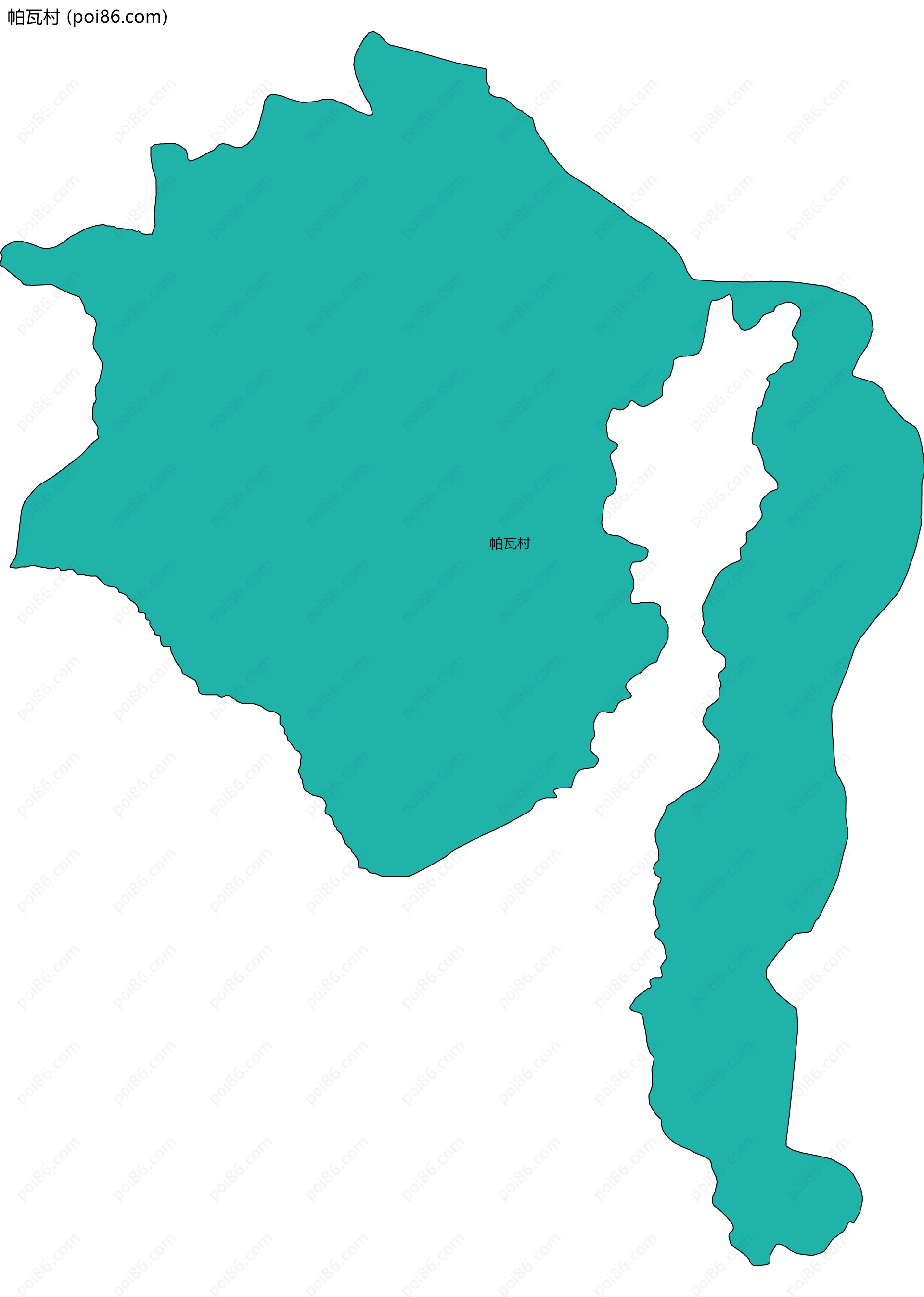 帕瓦村边界地图