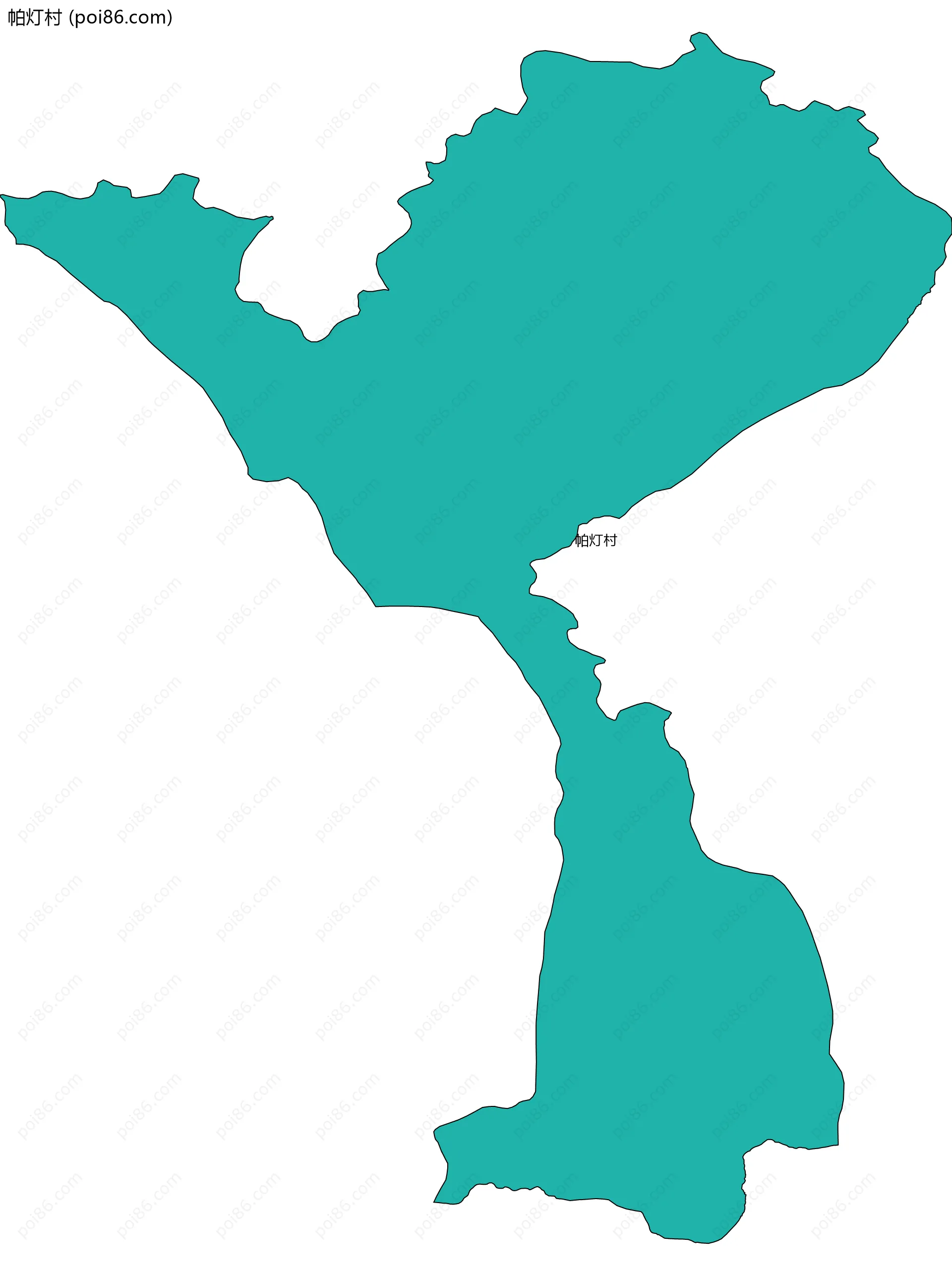 帕灯村边界地图