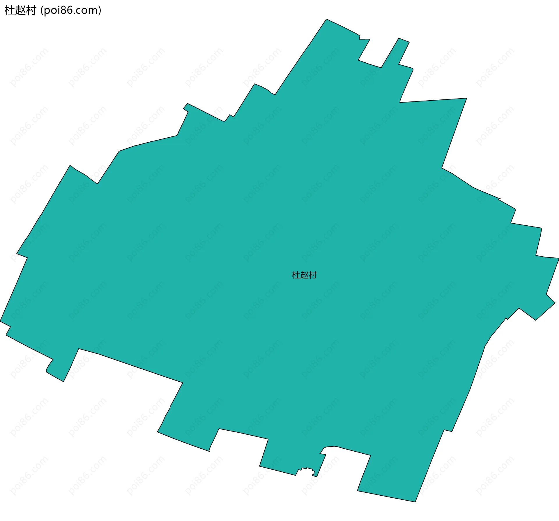 杜赵村边界地图