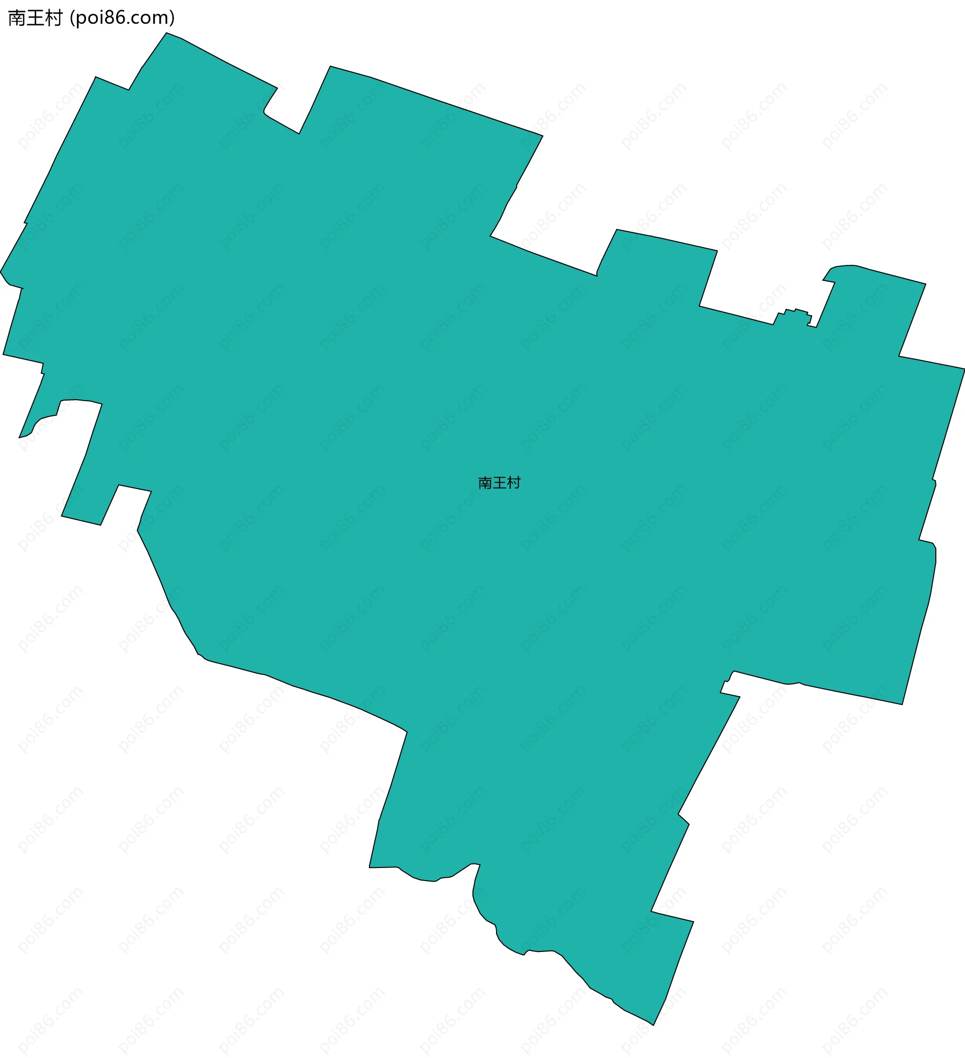 南王村边界地图