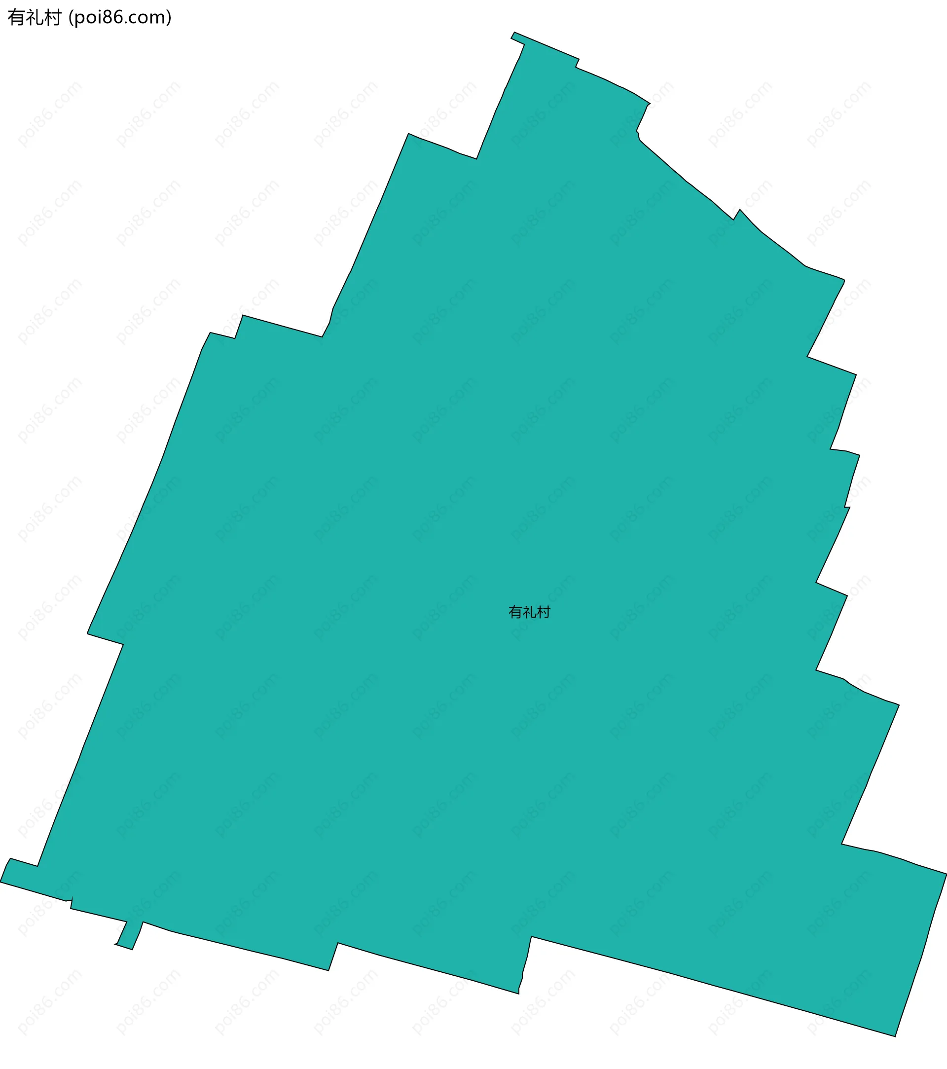 有礼村边界地图