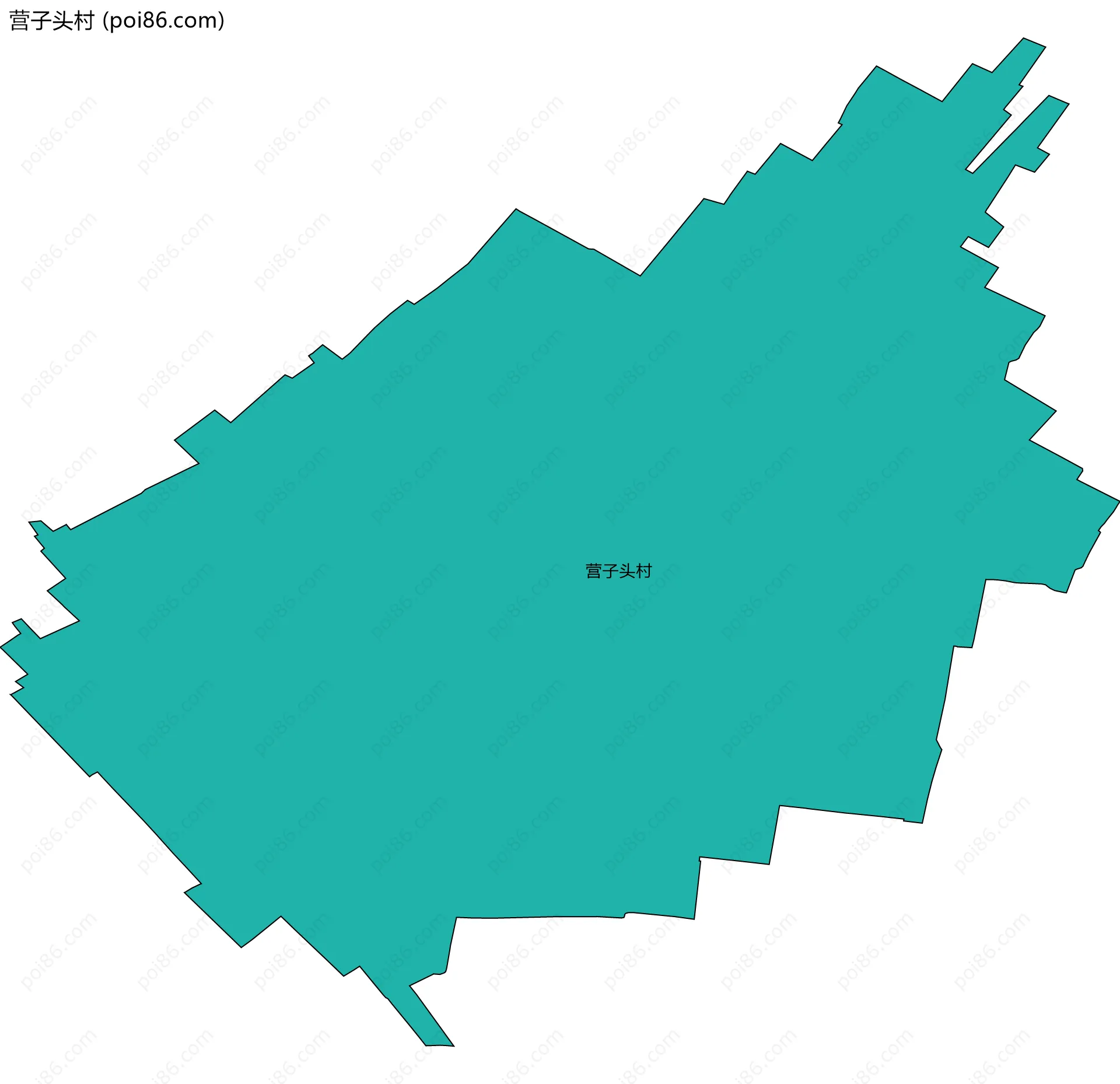 营子头村边界地图