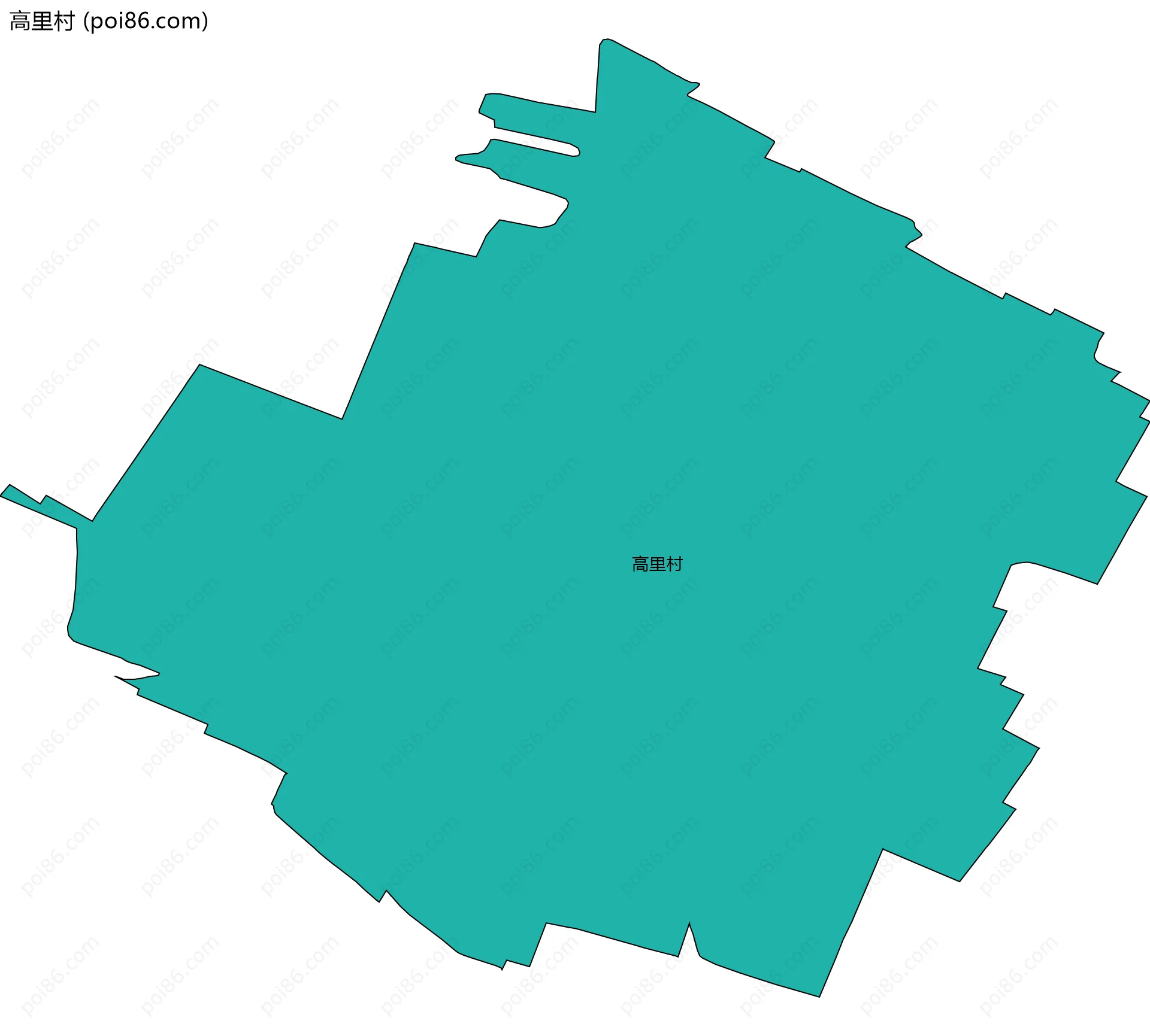 高里村边界地图