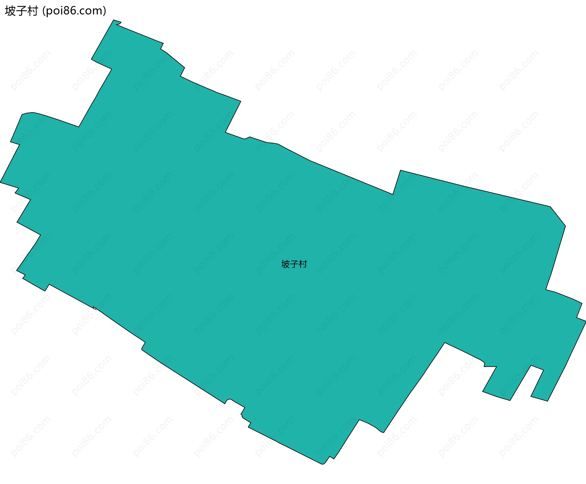 坡子村边界地图