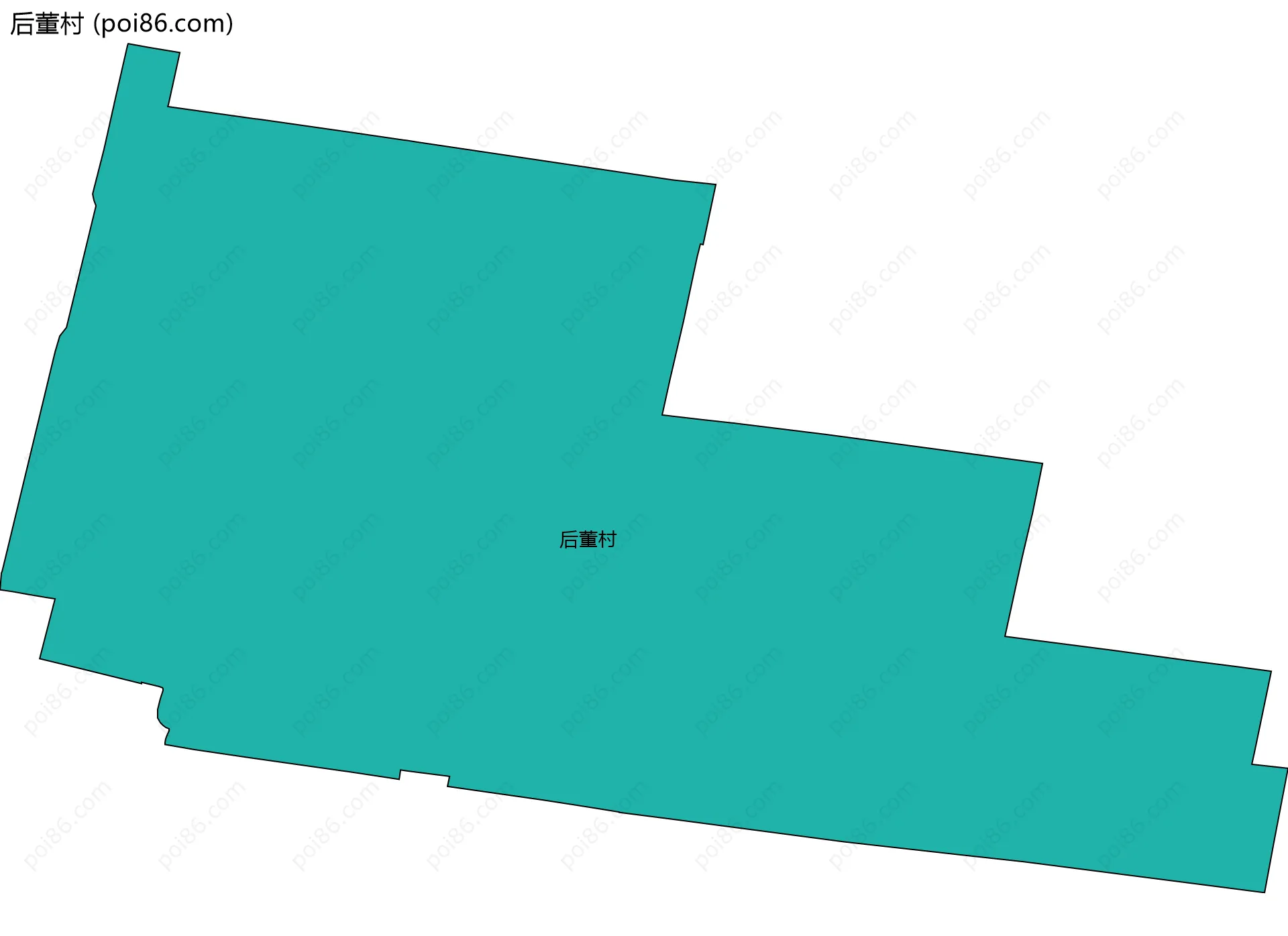 后董村边界地图