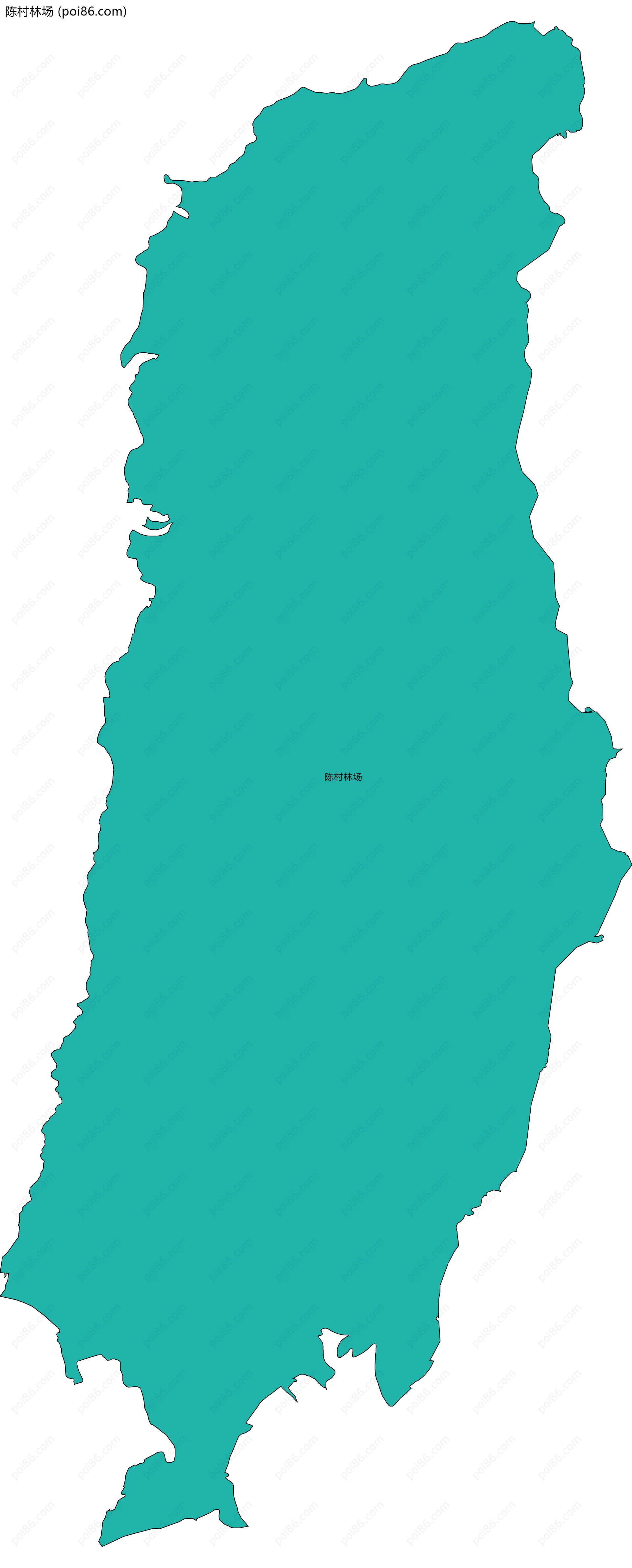 陈村林场边界地图