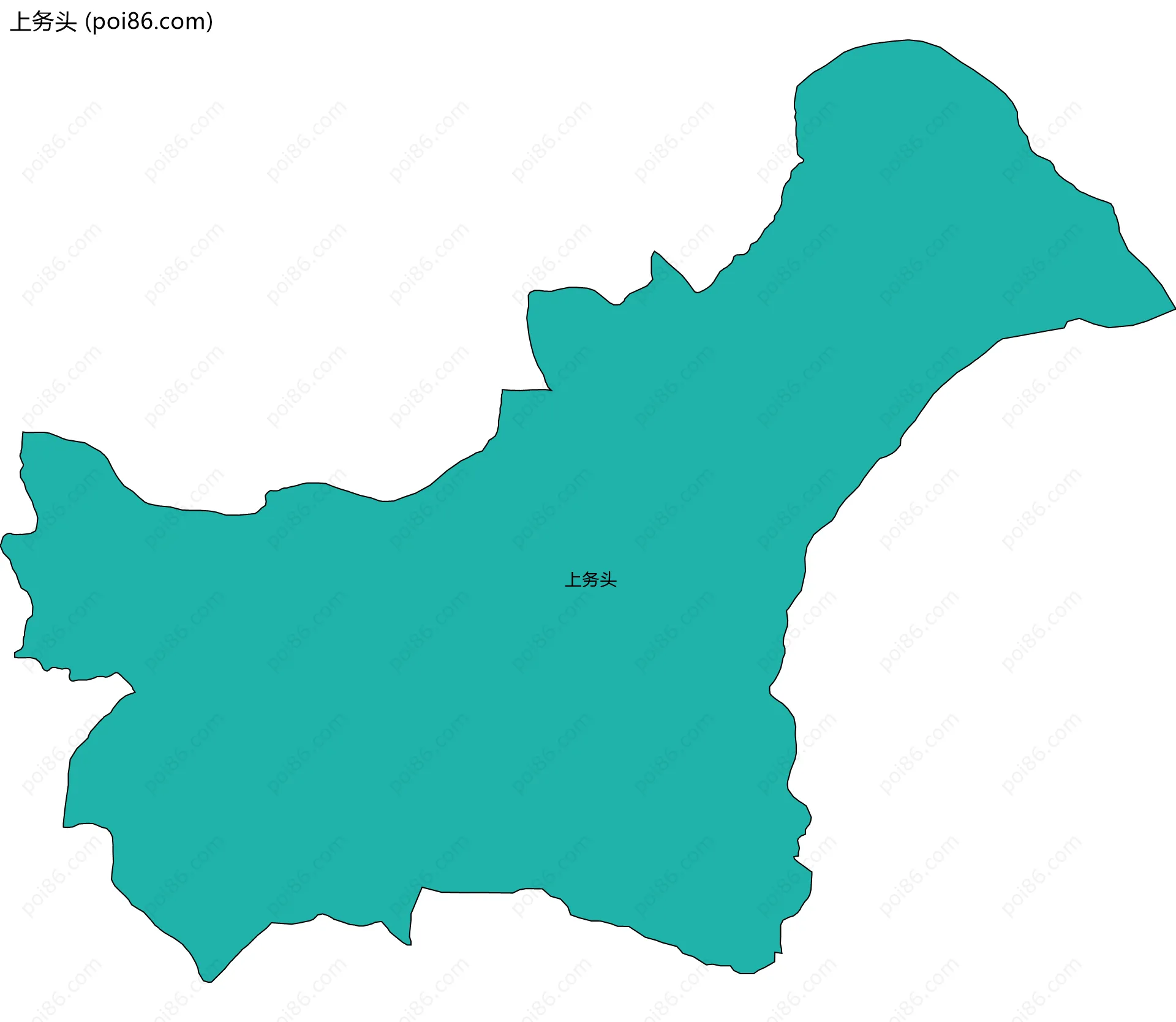 上务头边界地图
