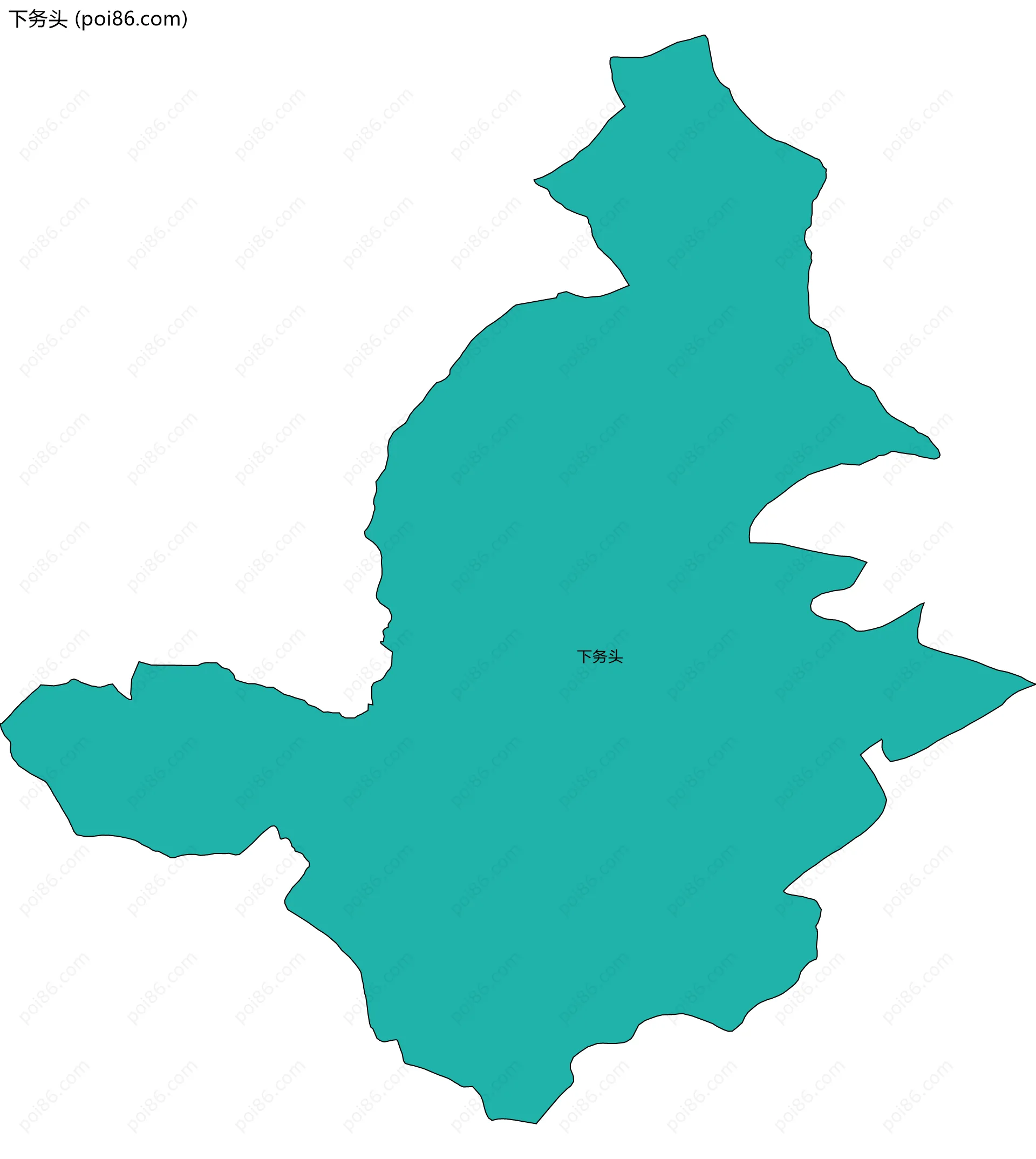 下务头边界地图