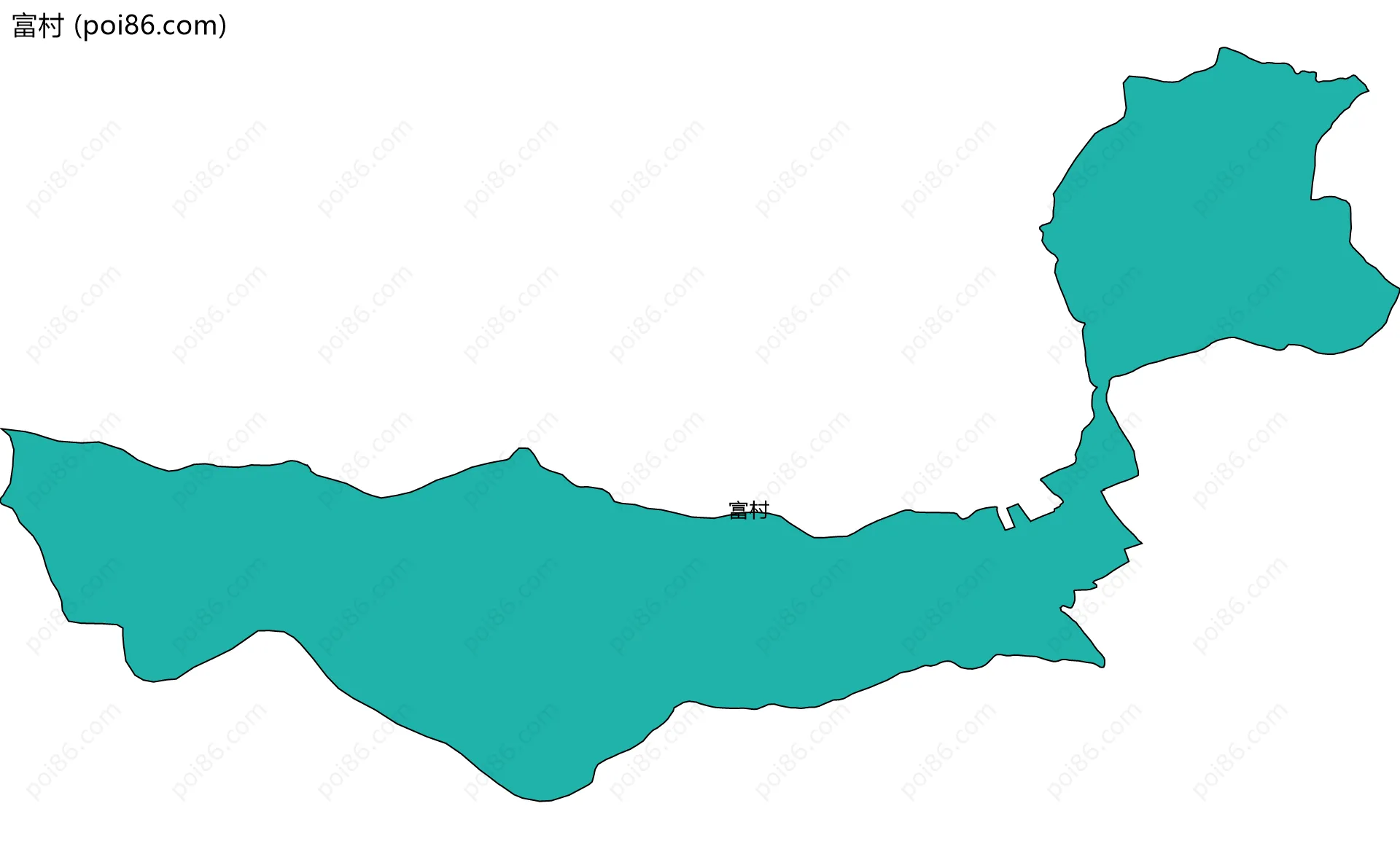 富村边界地图