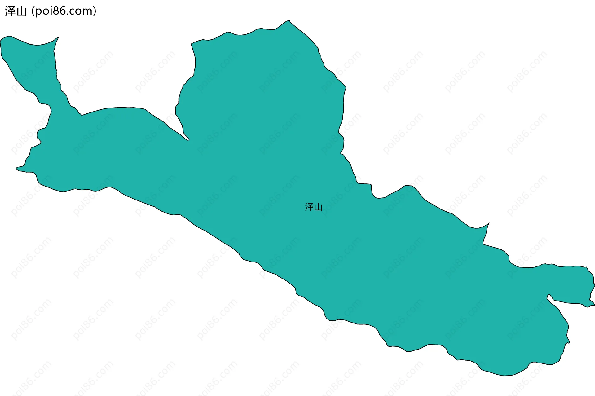 泽山边界地图