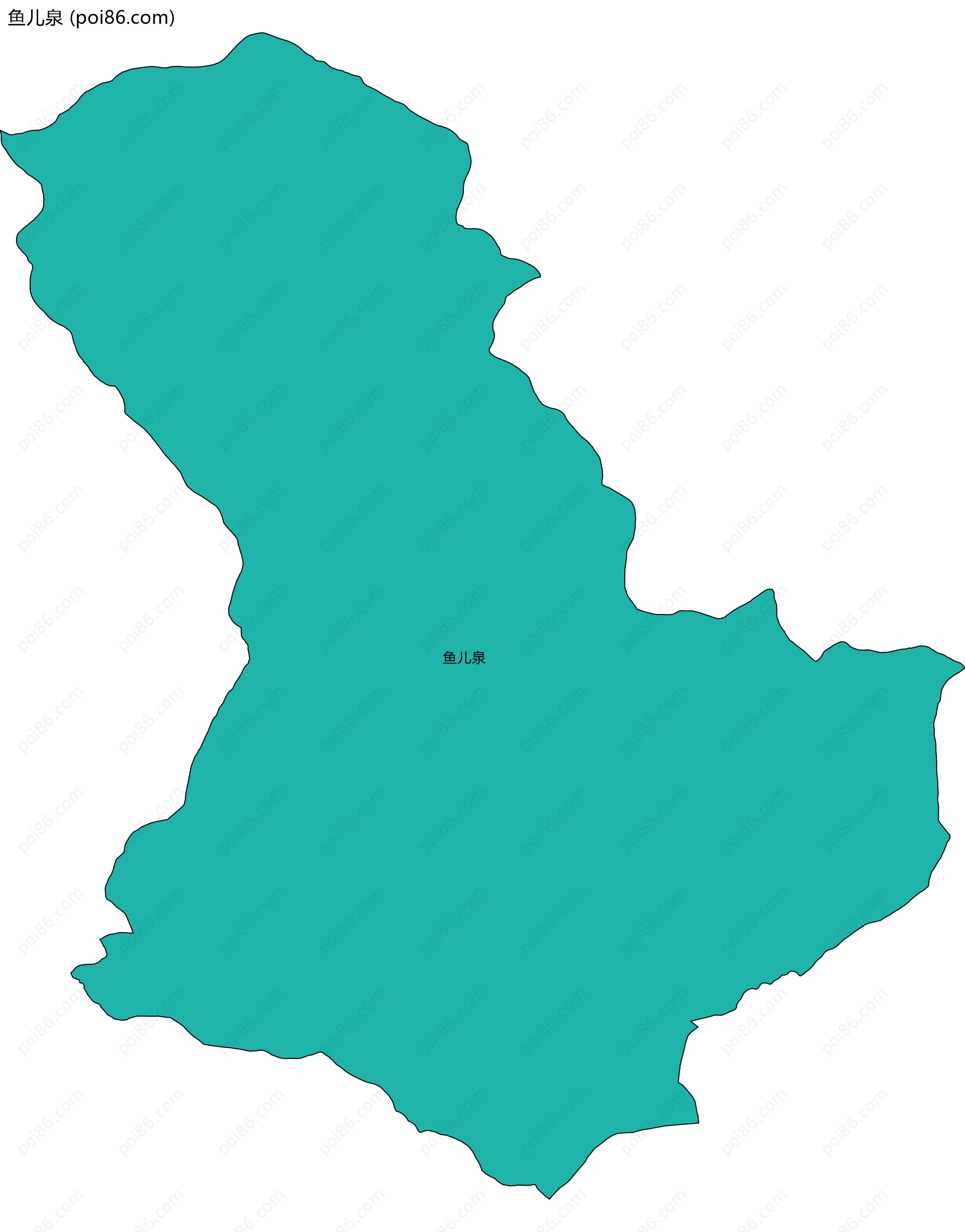 鱼儿泉边界地图