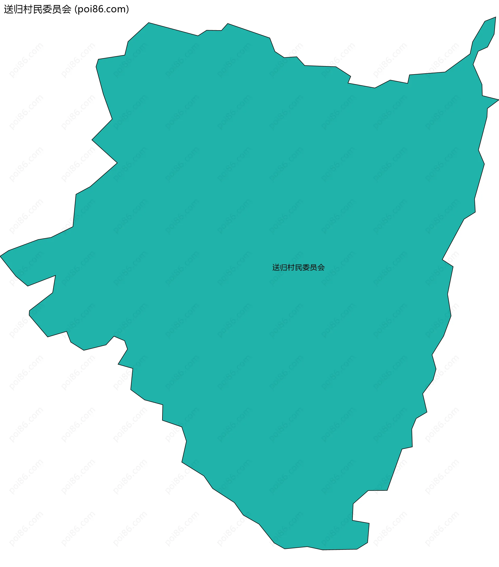 送归村民委员会边界地图
