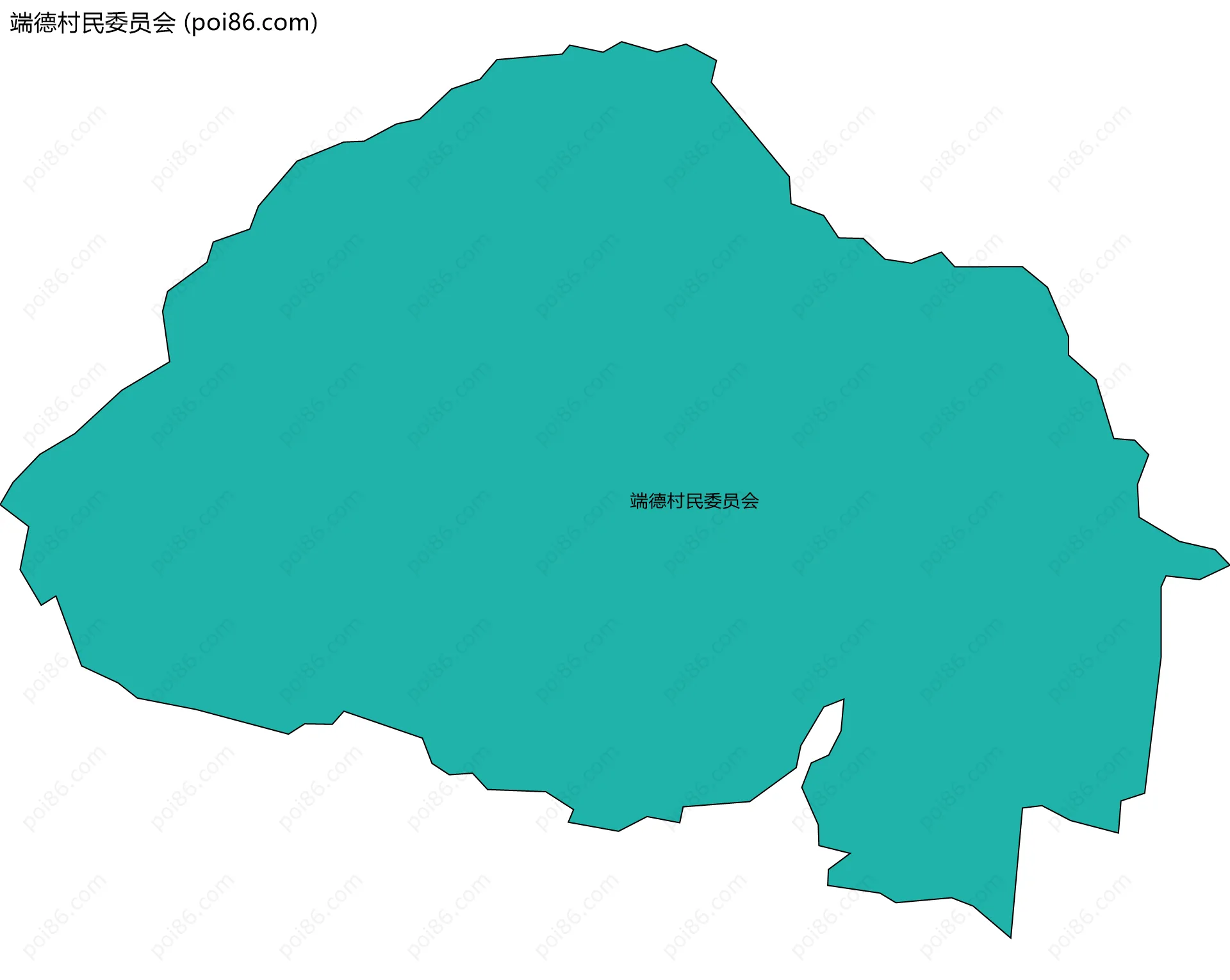 端德村民委员会边界地图
