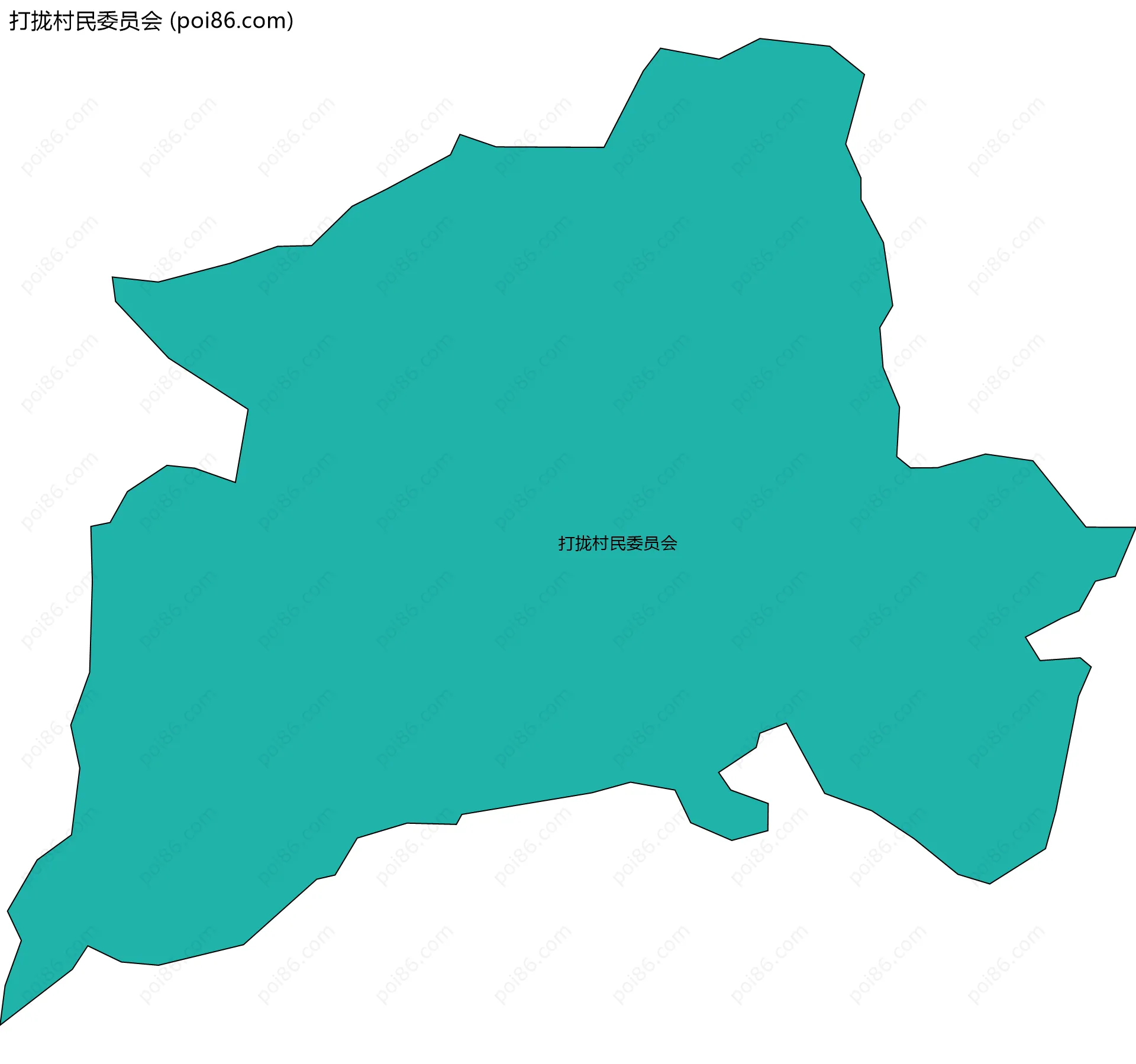 打拢村民委员会边界地图