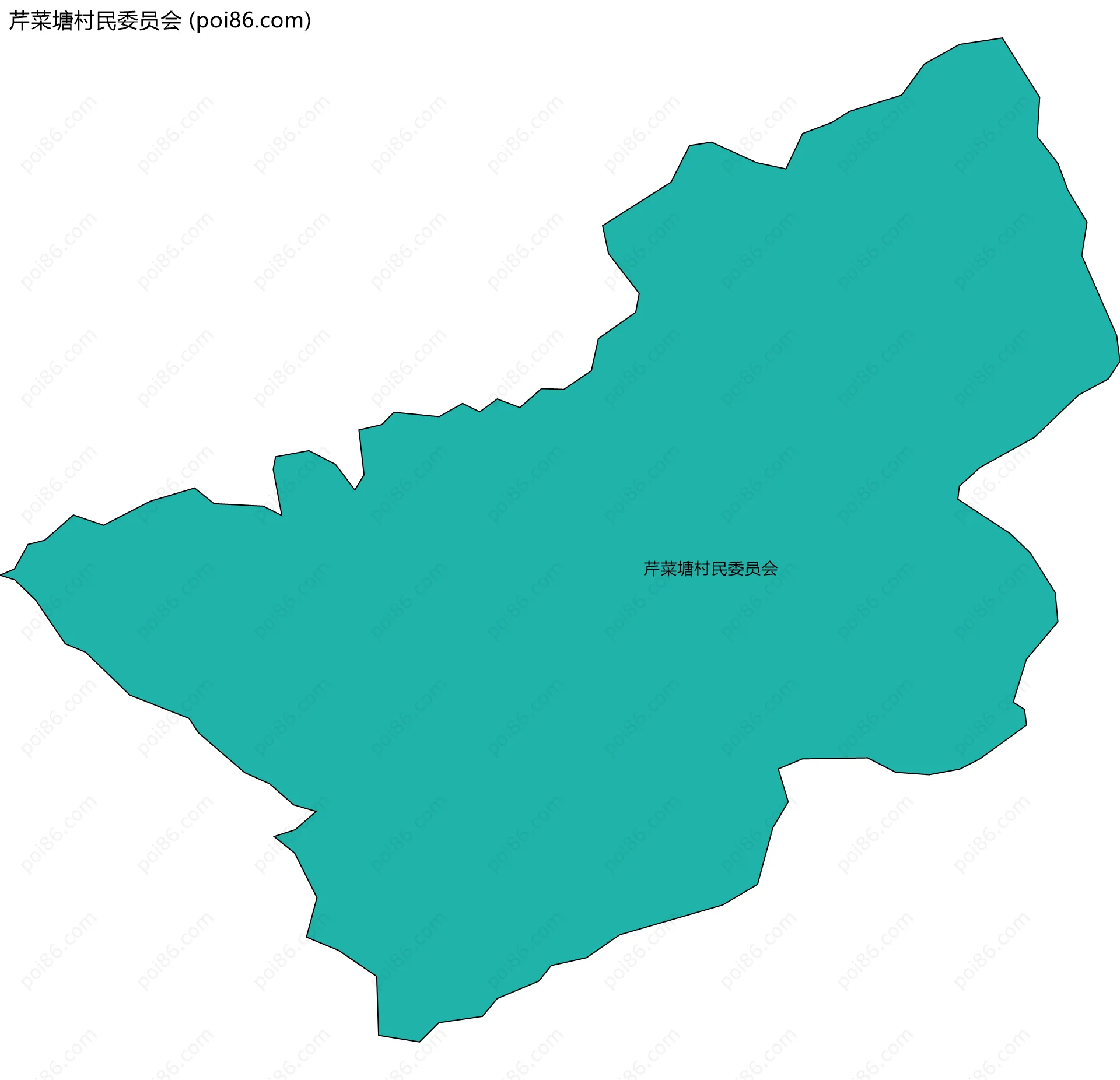 芹菜塘村民委员会边界地图