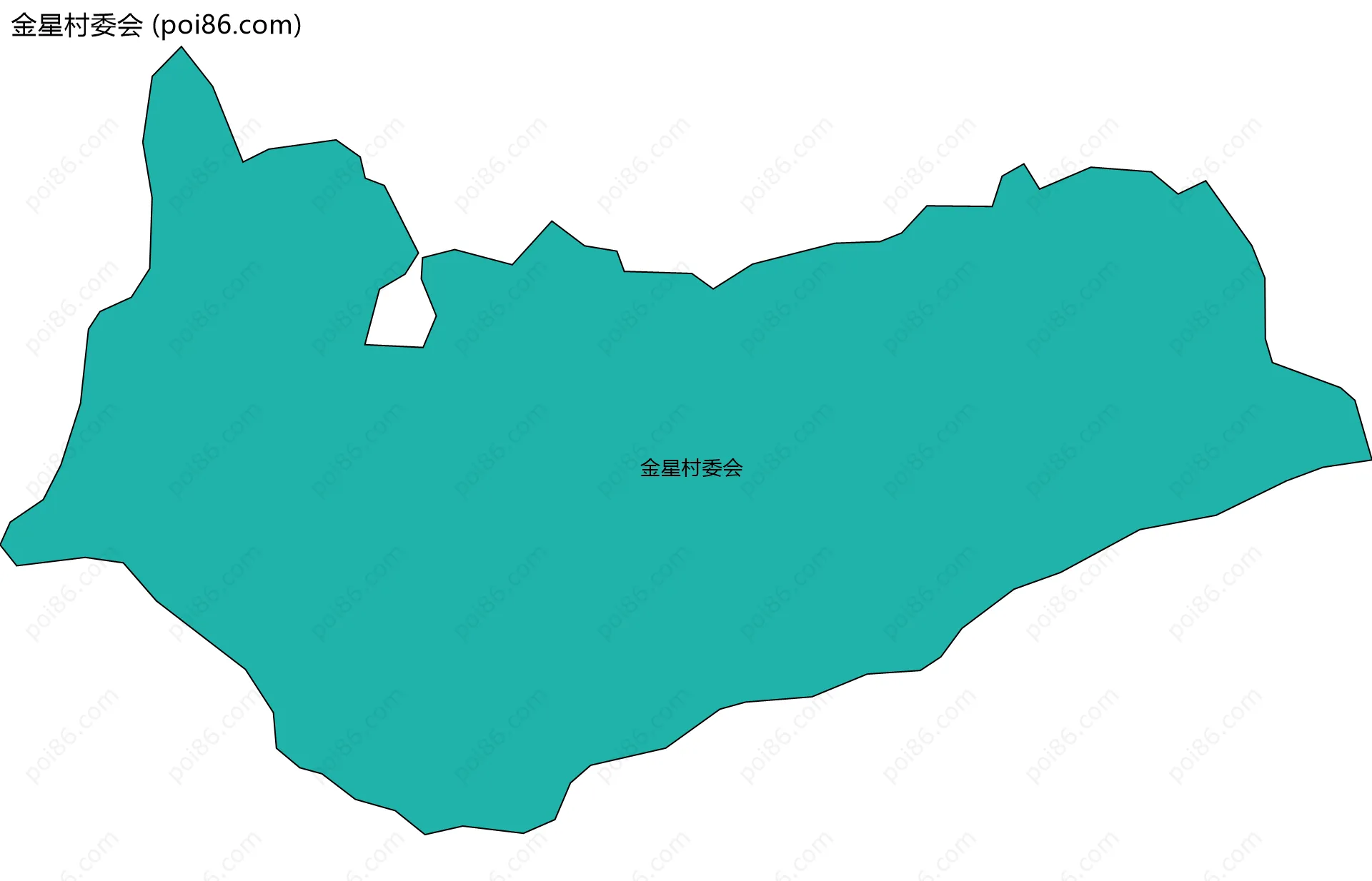 金星村委会边界地图