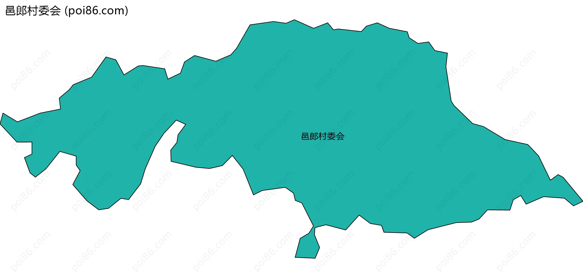 邑郎村委会边界地图