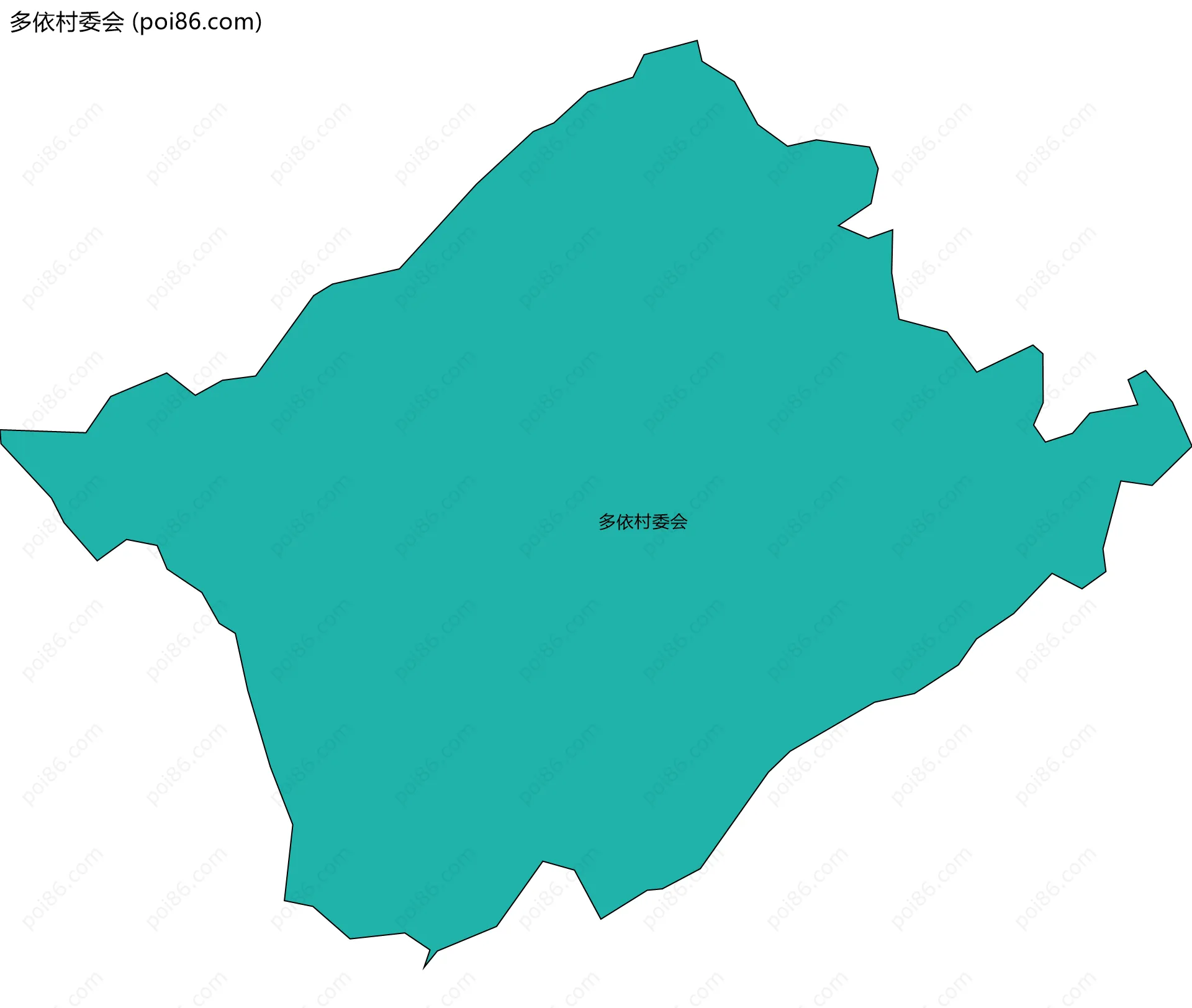 多依村委会边界地图