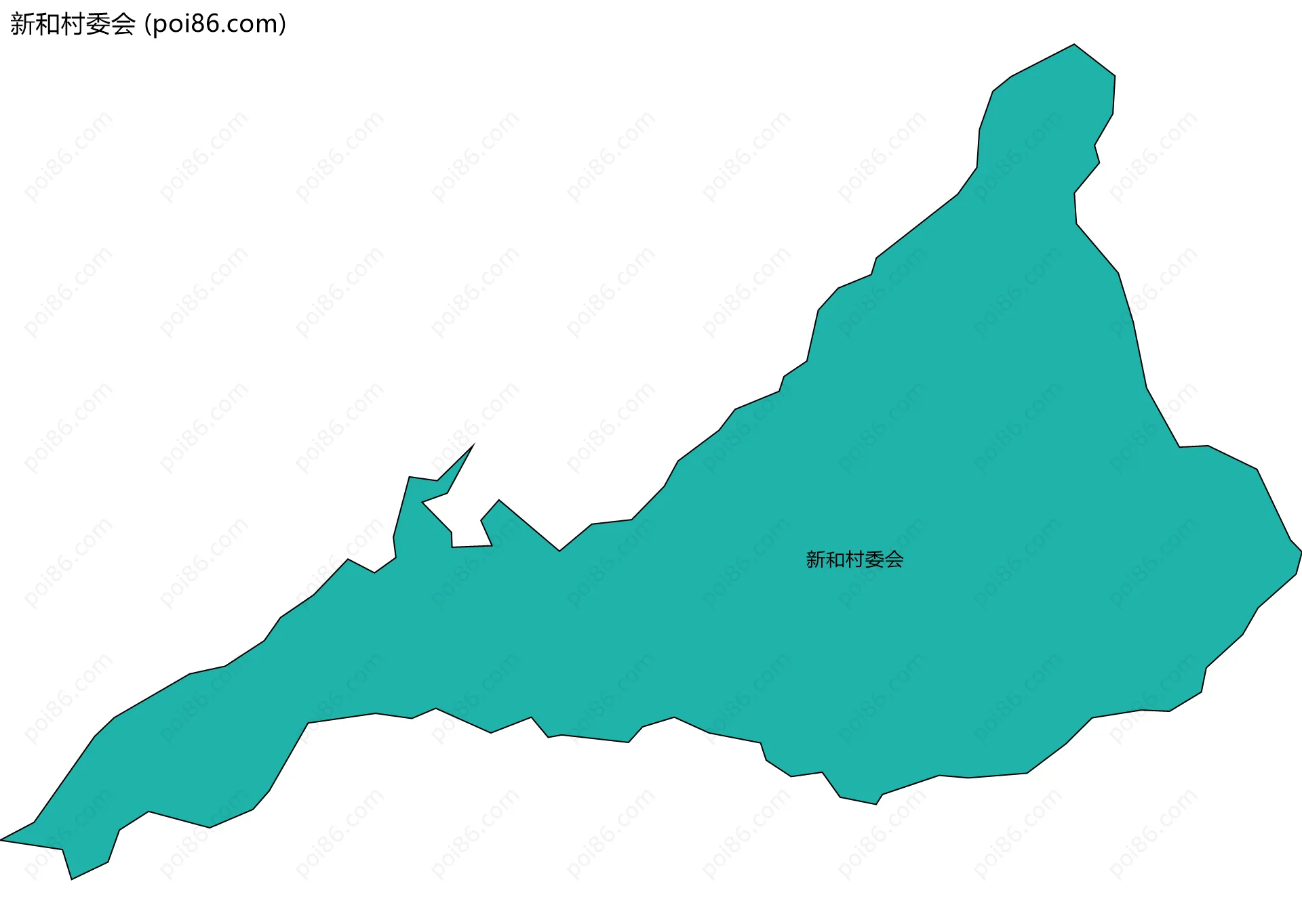 新和村委会边界地图
