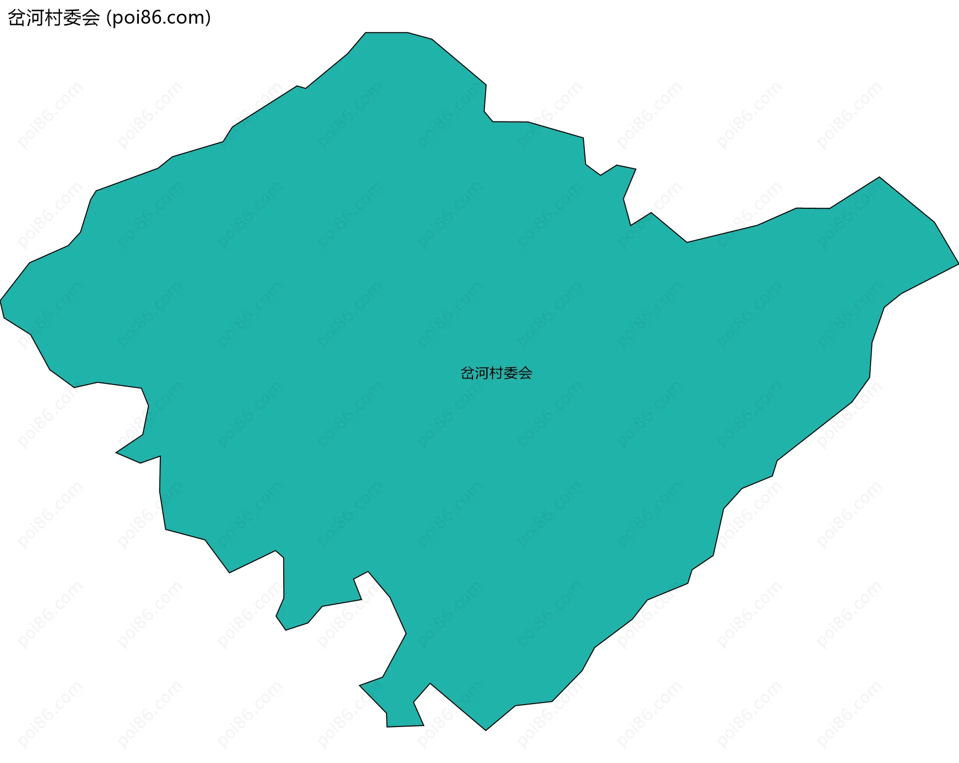 岔河村委会边界地图