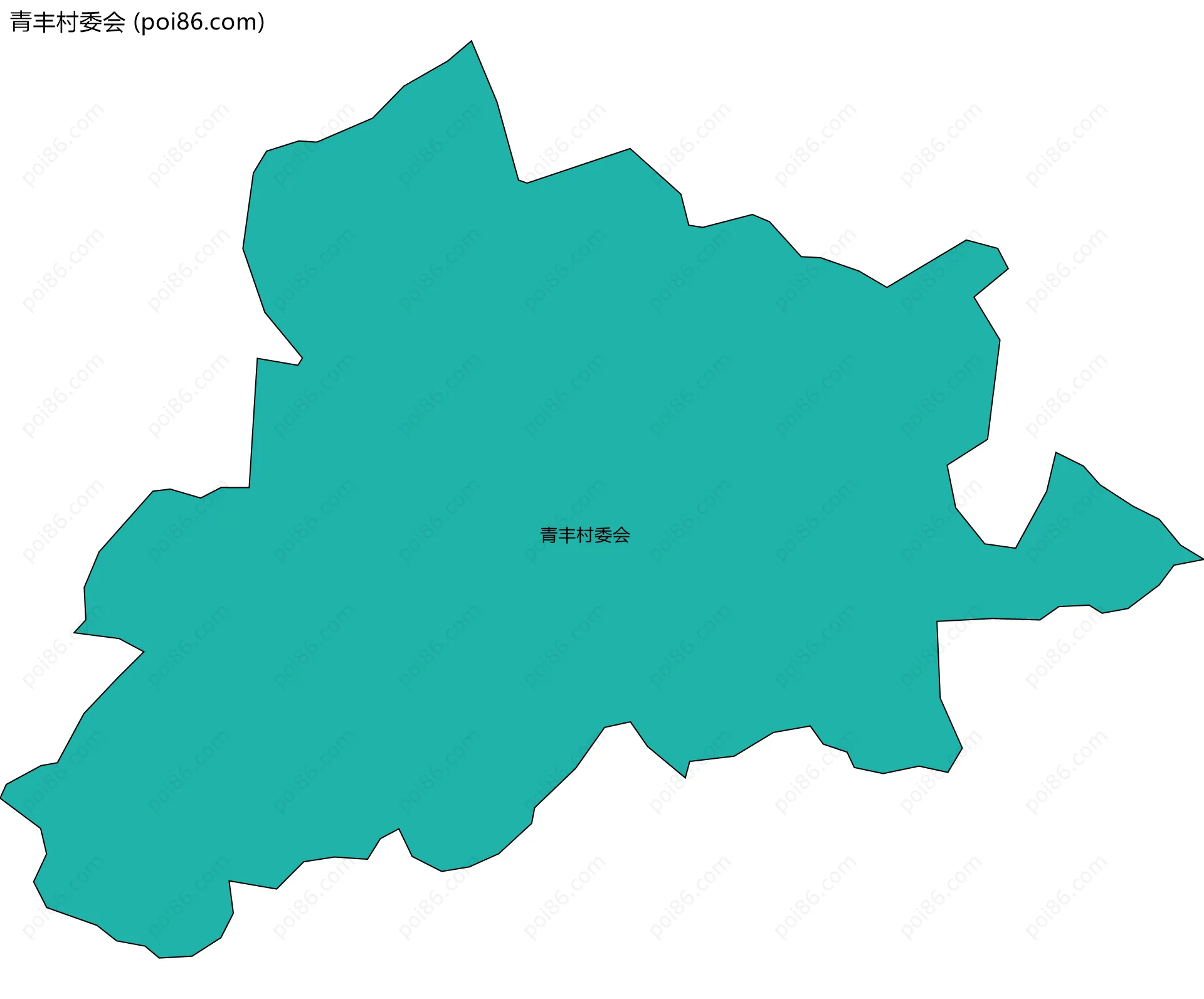 青丰村委会边界地图